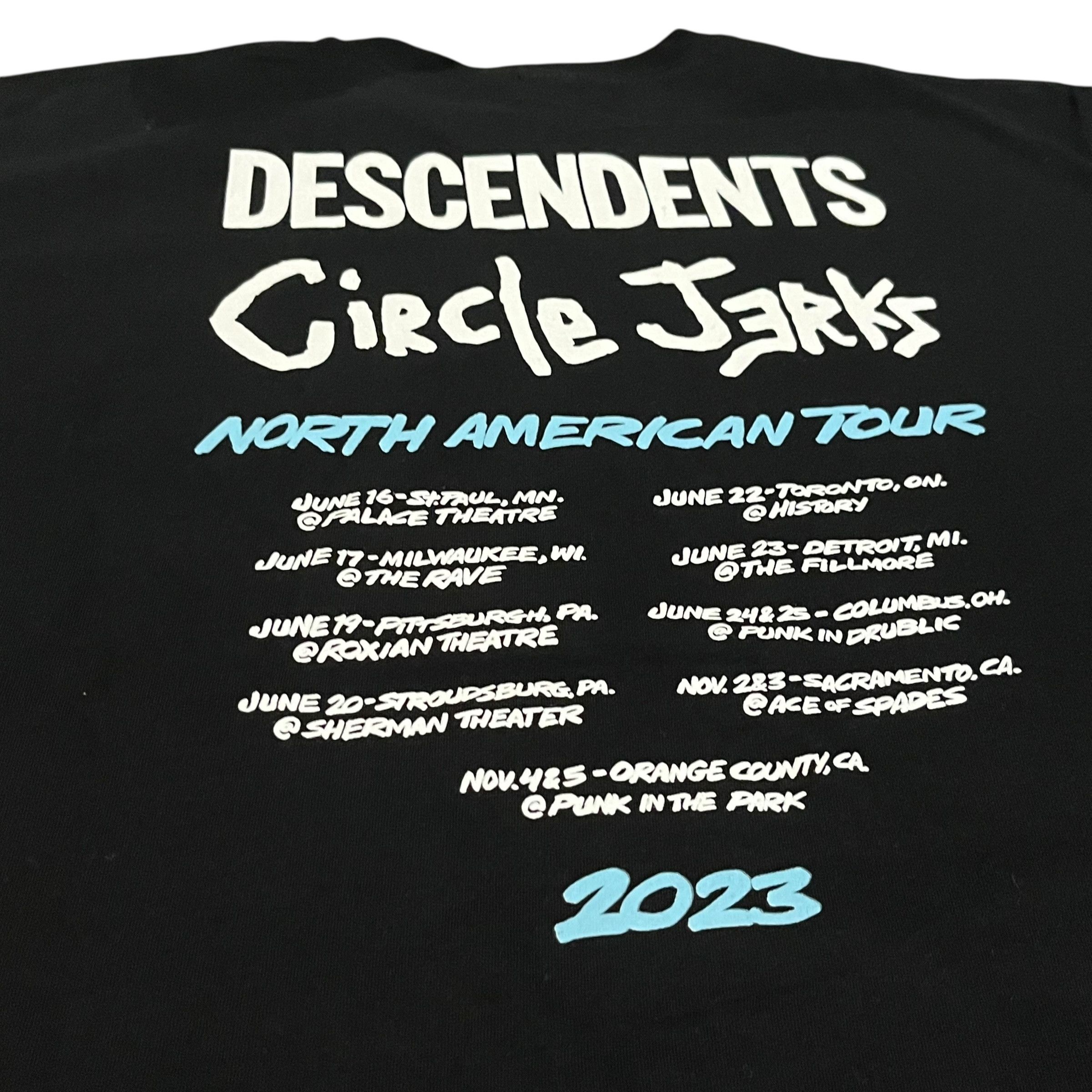 Gildan Circle Jerks x Decendents 2024 Tour T Shirt Size US L / EU 52-54 / 3 - 6 Thumbnail