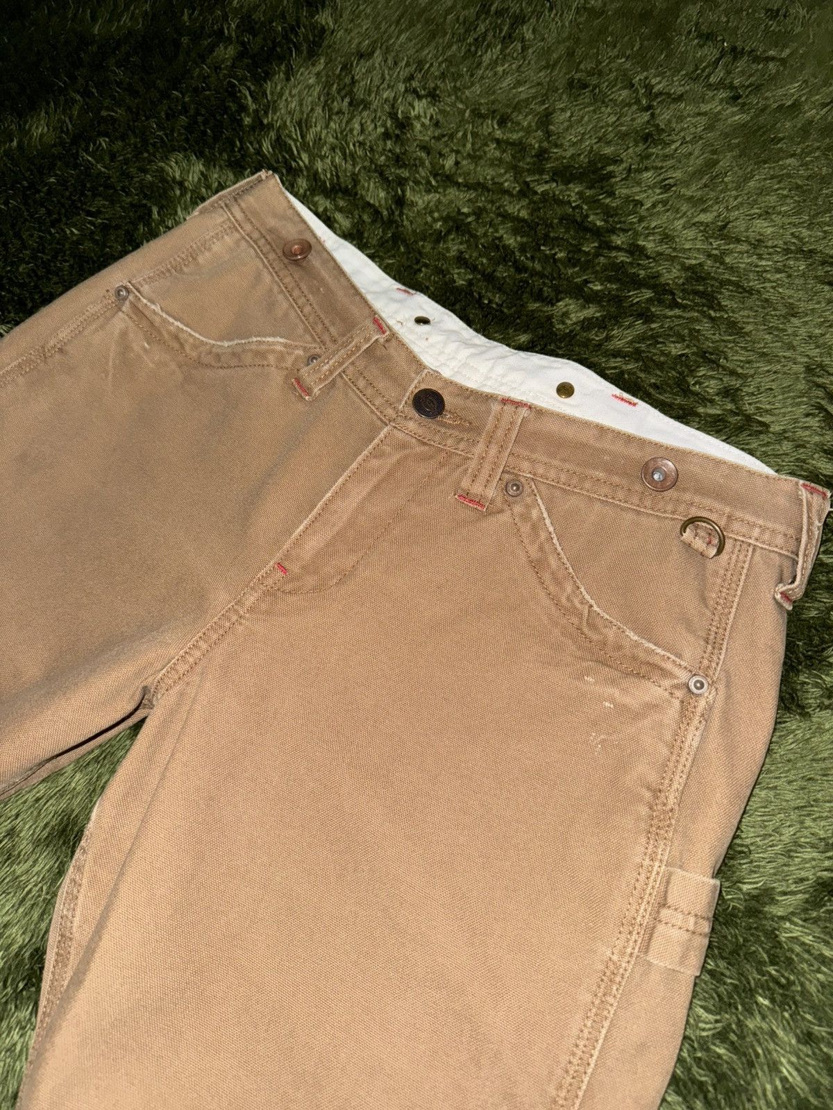 Dickies [S] Dickies Japan Cinch Back Duck Canvas Carpenter Pants Size US 30 / EU 46 - 2 Thumbnail