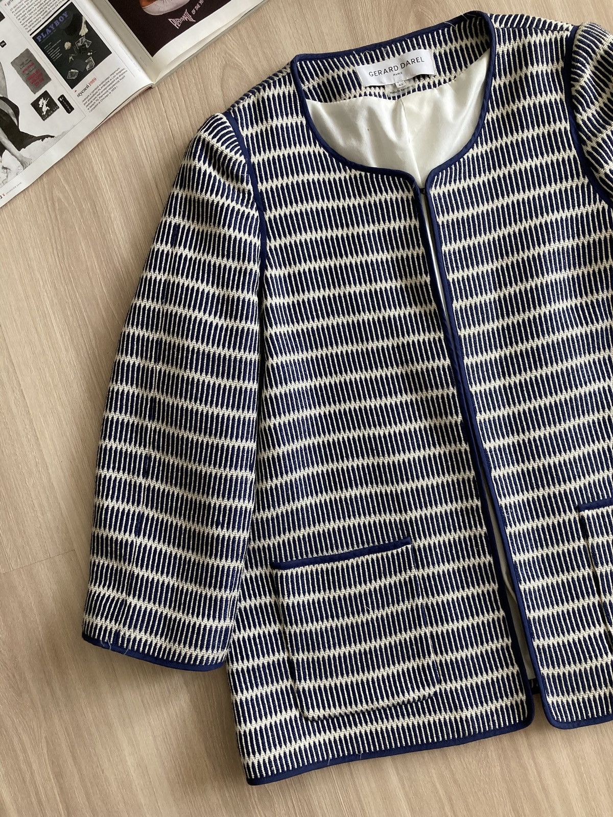 Gerard Darel Vintage Gerard Darel Paris Blazer Jacket 00s Size L / US 10 / IT 46 - 4 Thumbnail