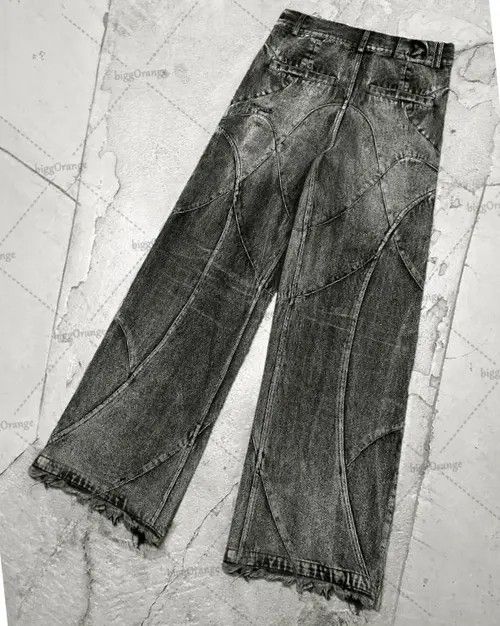 VIBE Jeans West Coast WorkWear Ripped Mopping Pants Size US 36 / EU 52 - 4 Thumbnail