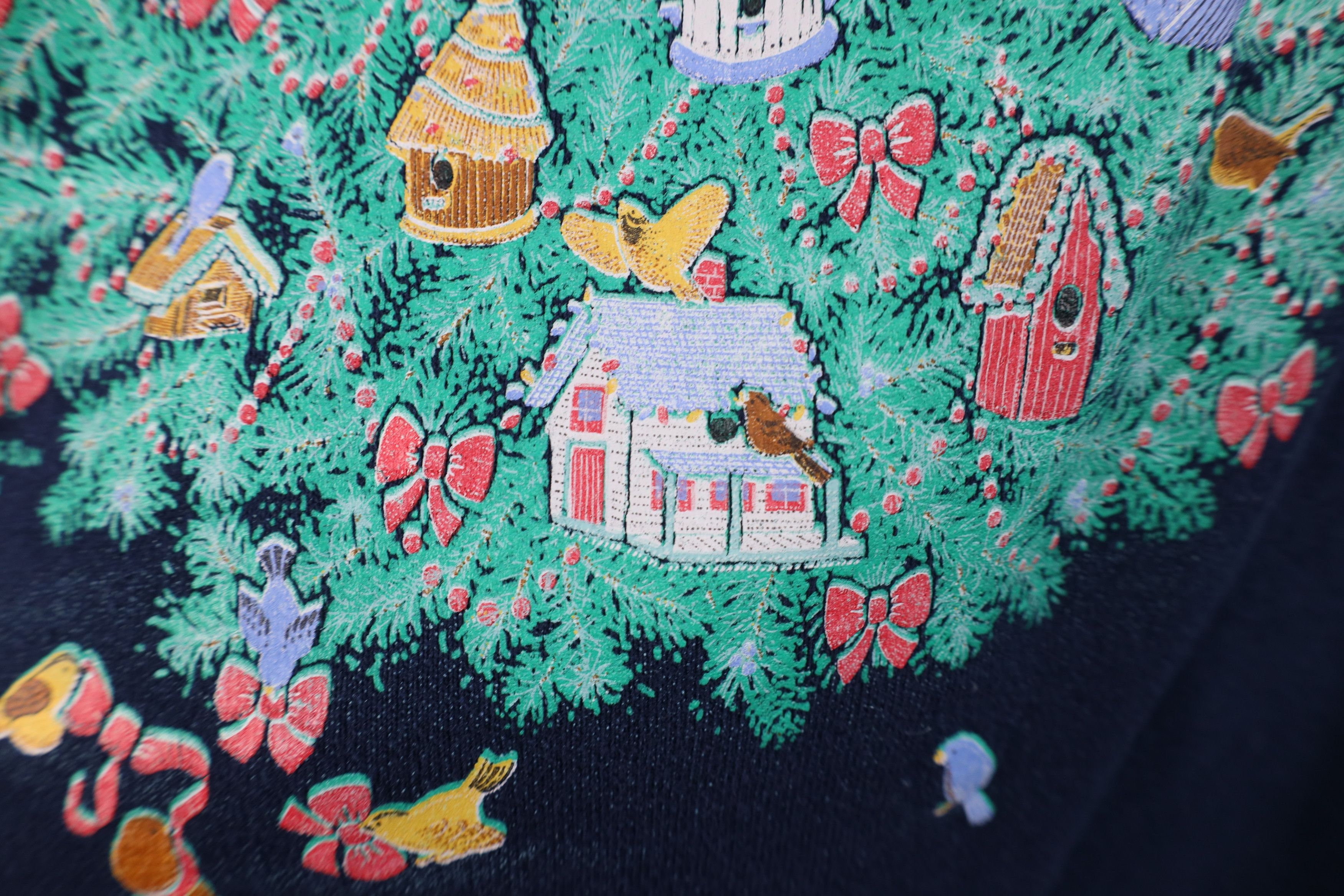 Vintage Vintage 90s Streetwear Christmas Tree Layered Sweatshirt USA Size L / US 10 / IT 46 - 6 Thumbnail