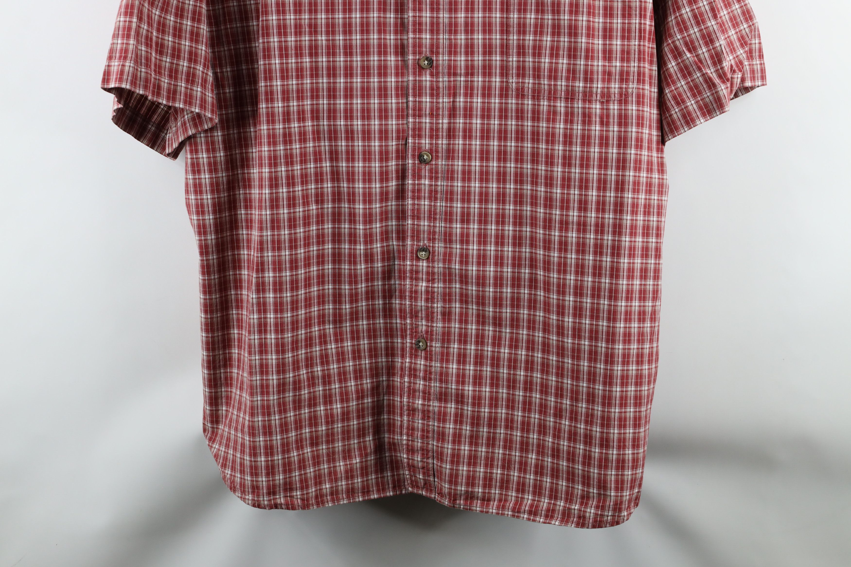 Carhartt × Vintage Vintage Carhartt Out Short Sleeve Button Down Shirt Red Size US XXL / EU 58 / 5 - 3 Thumbnail