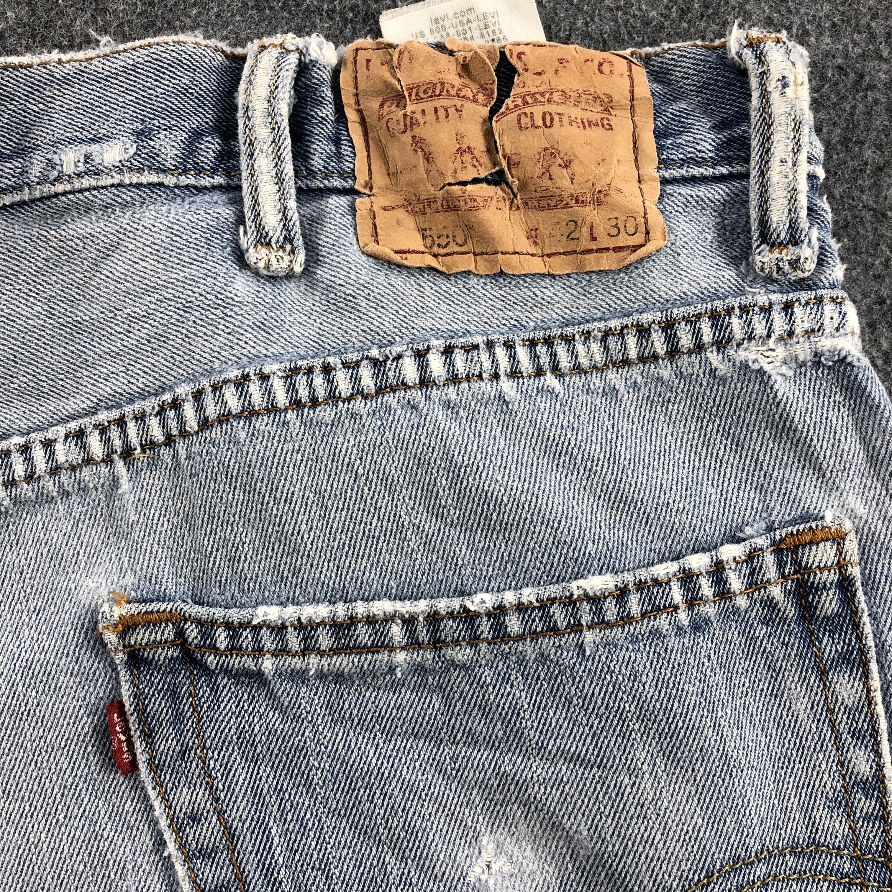 Levi's Vintage 90s Light Wash Levis 550 Jeans-J1227 Size US 42 / EU 58 - 5 Thumbnail