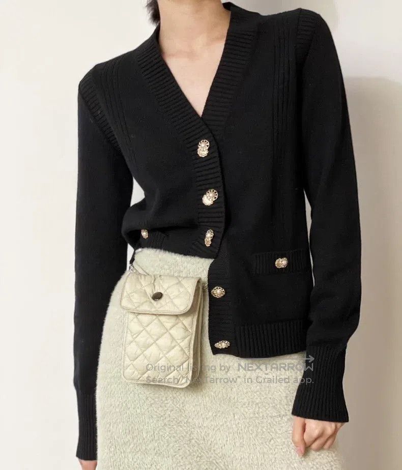 Chanel Chanel Black knitted jacket Size XS / US 0-2 / IT 36-38 - 7 Thumbnail