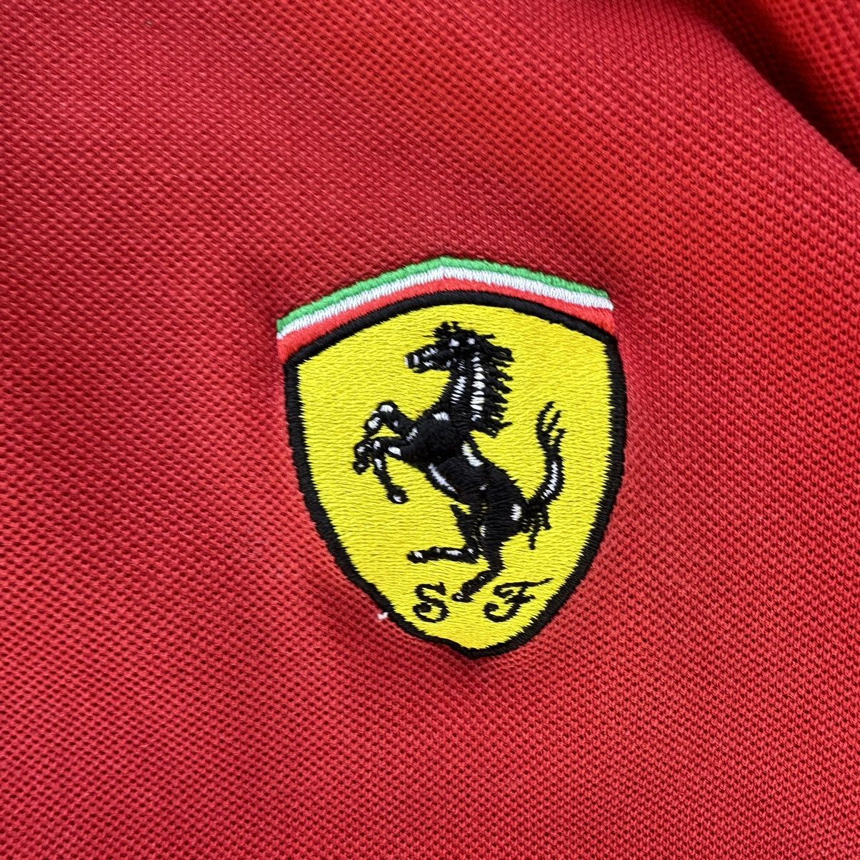 Ferrari × Vintage Vintage T-shirts Polo Ferrari Basic Fit Small Logo Y2K 00s Size US L / EU 52-54 / 3 - 8 Thumbnail