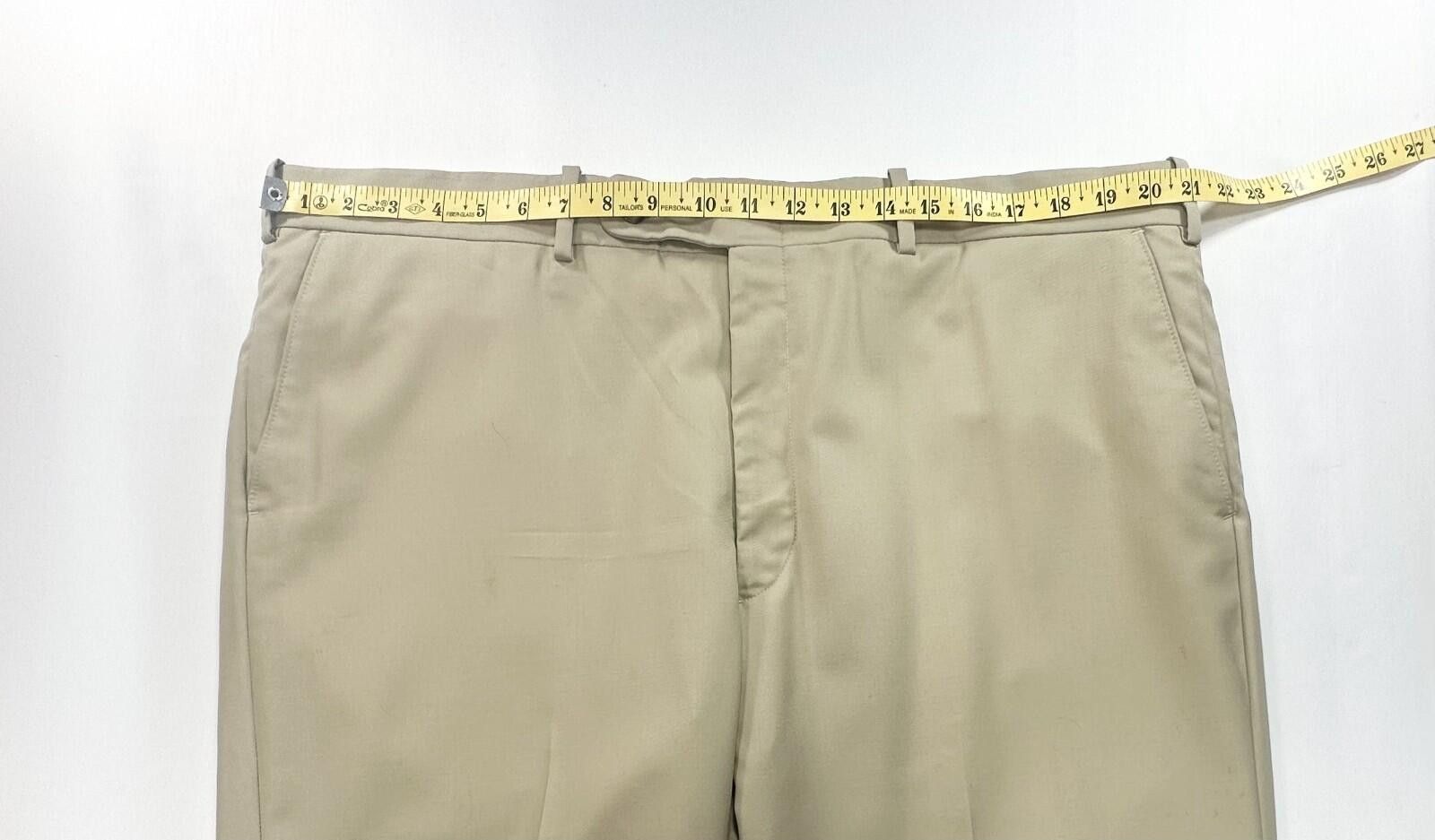 Tom James Tom James Royal Classic Flat Dress Pants Brown Men 40/28 Size US 40 / EU 56 - 3 Thumbnail