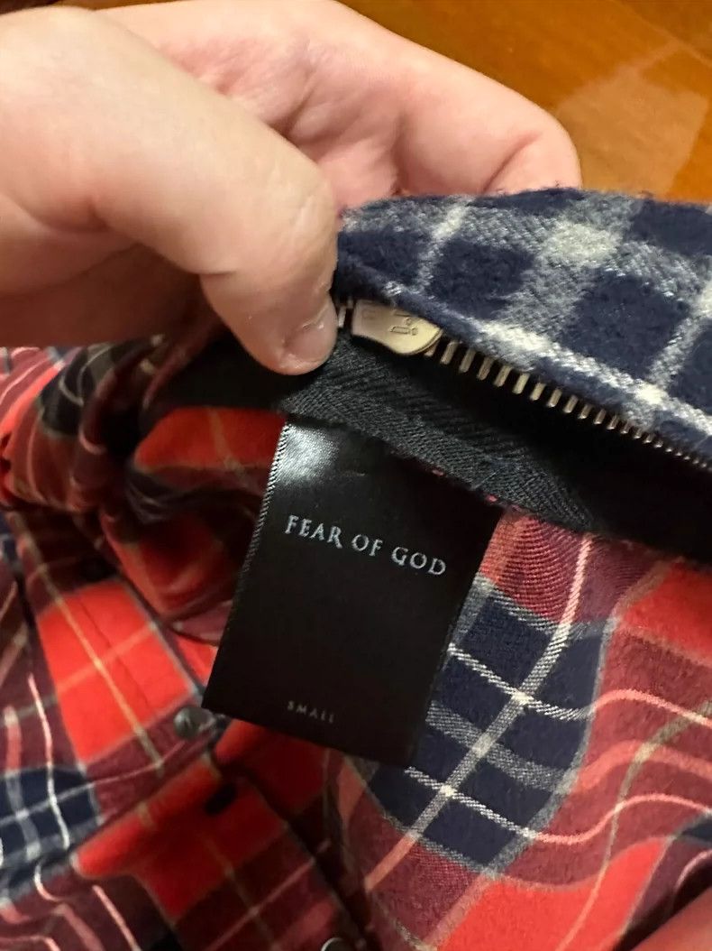 Fear of God Fear of God Red and blue plaid shoulders Size US S / EU 44-46 / 1 - 3 Thumbnail