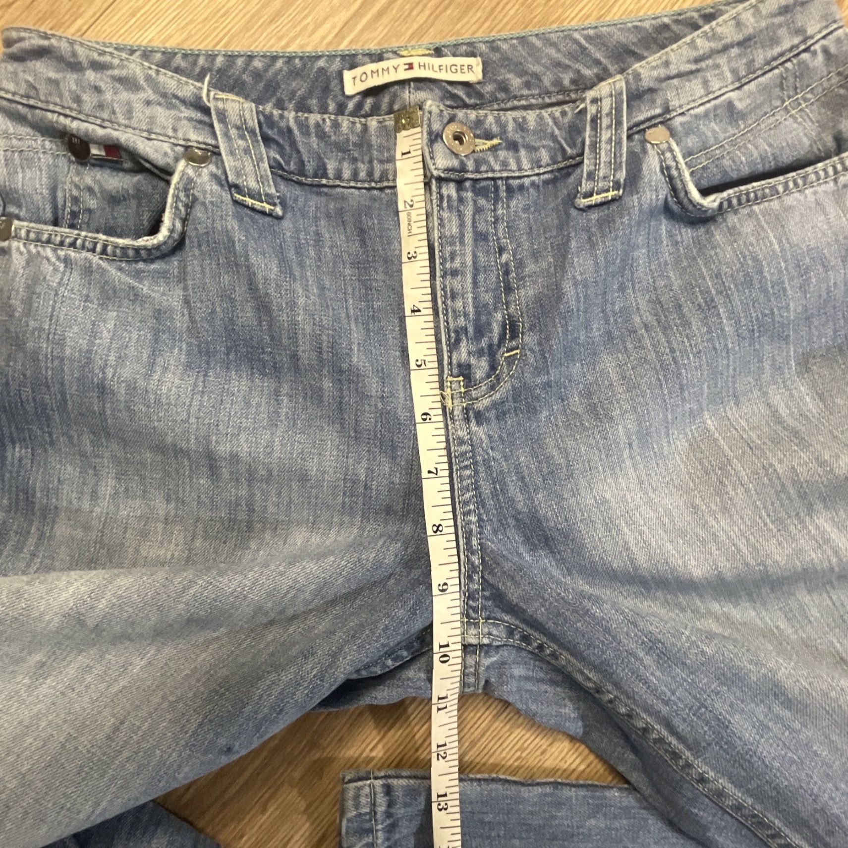 Tommy Hilfiger Tommy Hilfiger Jeans Womens 8 Blue Flared Medium Wash Stretch Denim Size 30" / US 8 / IT 44 - 6 Thumbnail