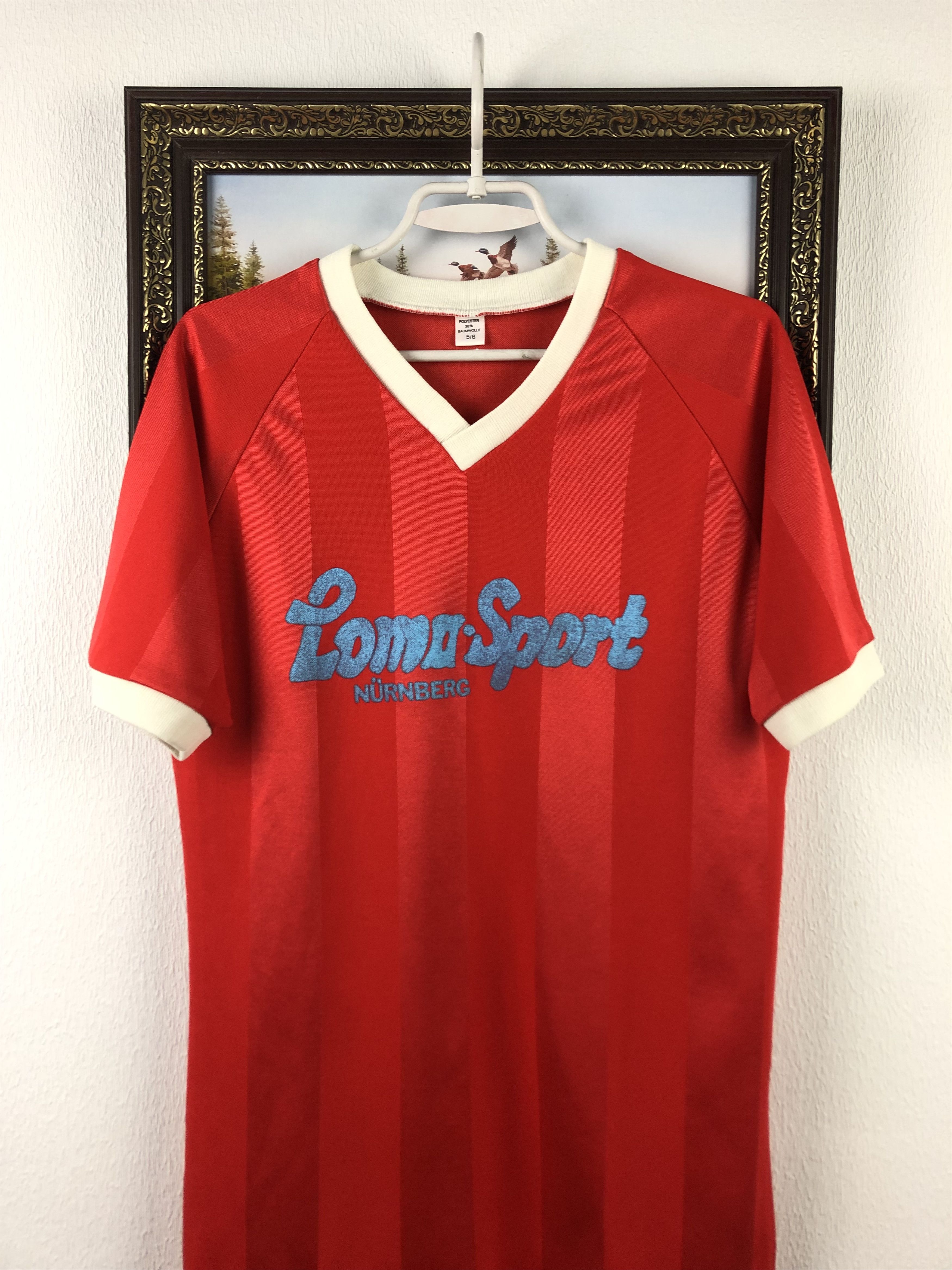 Vintage Vintage 80s TSV Kornburg Football Shirt Soccer Jersey Trikot Size US M / EU 48-50 / 2 - 2 Thumbnail