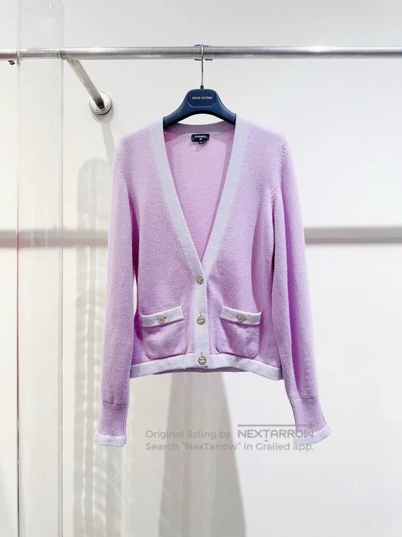 Chanel 23S taro purple cardigan coat