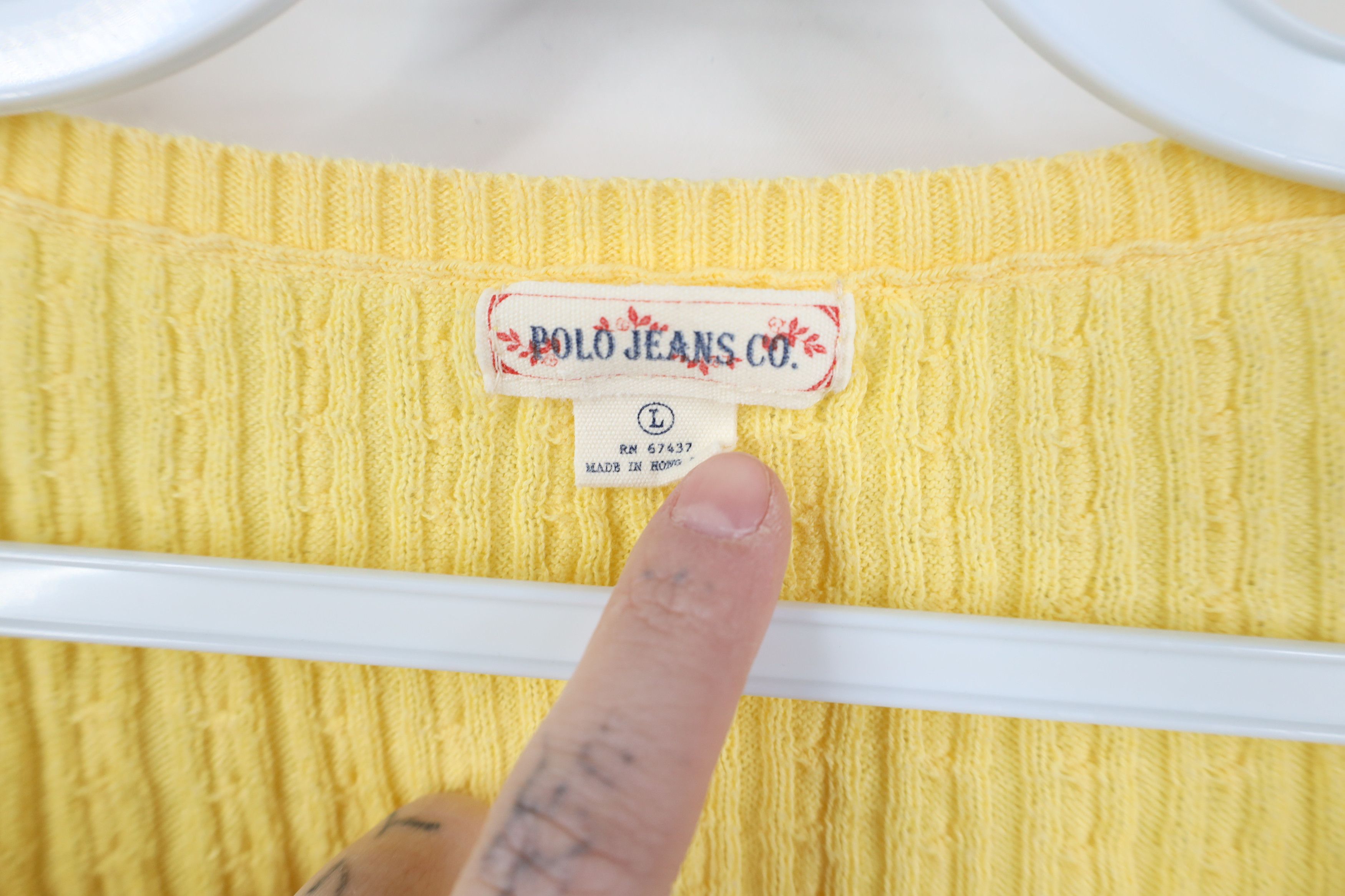 Ralph Lauren Vintage 90s Y2K Ralph Lauren Lightweight Cable Knit Sweater Size L / US 10 / IT 46 - 4 Thumbnail