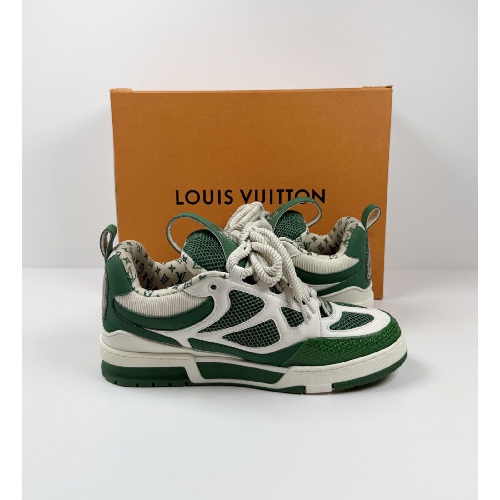 Louis Vuitton Size 8.5LV/9.5US - Louis Vuitton Skate Leather Green Sneaker Size US 9.5 / EU 42-43 - 5 Thumbnail