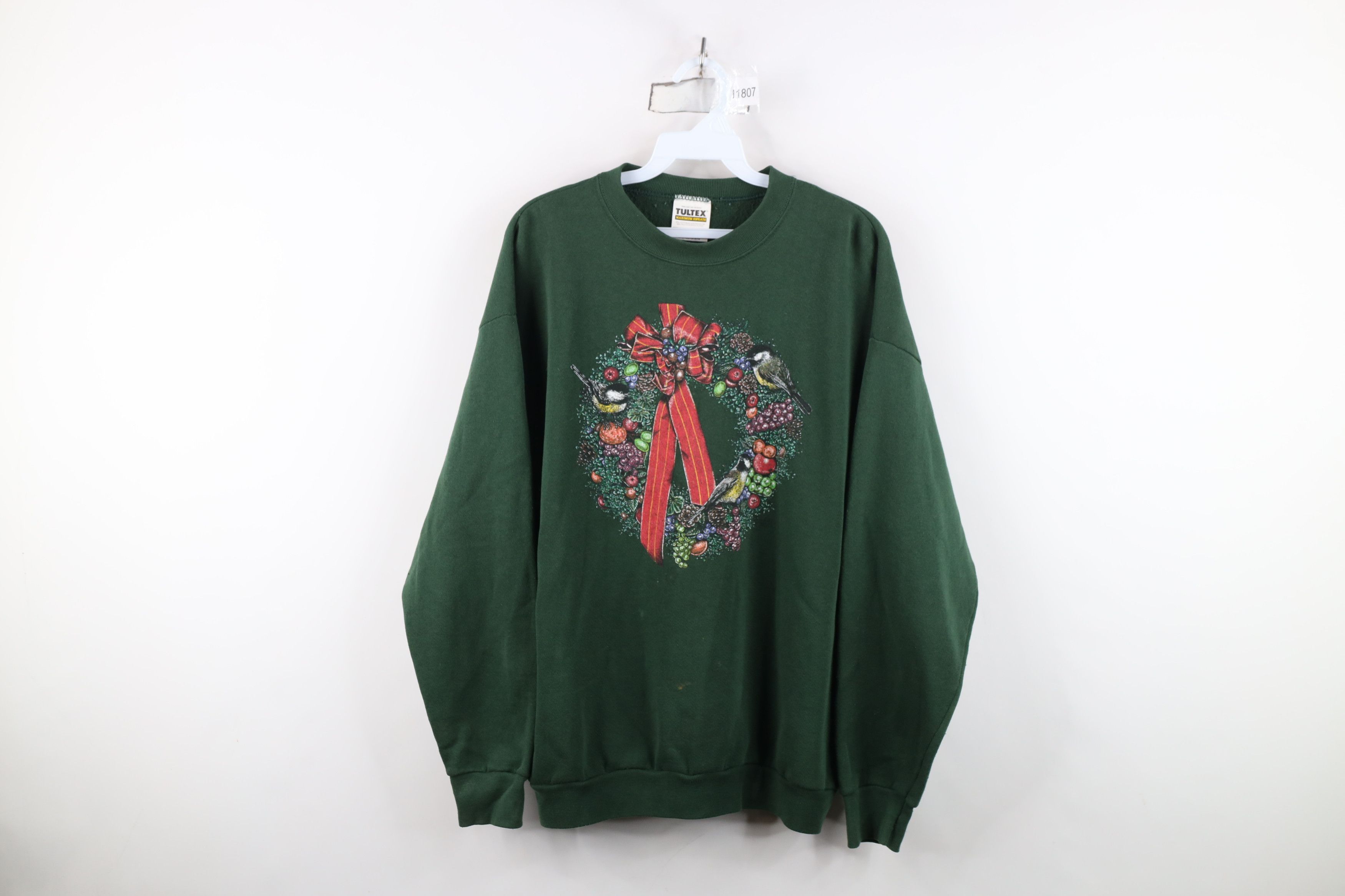 Vintage Vintage 90s Streetwear Christmas Bird Crewneck Sweatshirt Size L / US 10 / IT 46 - 1 Thumbnail