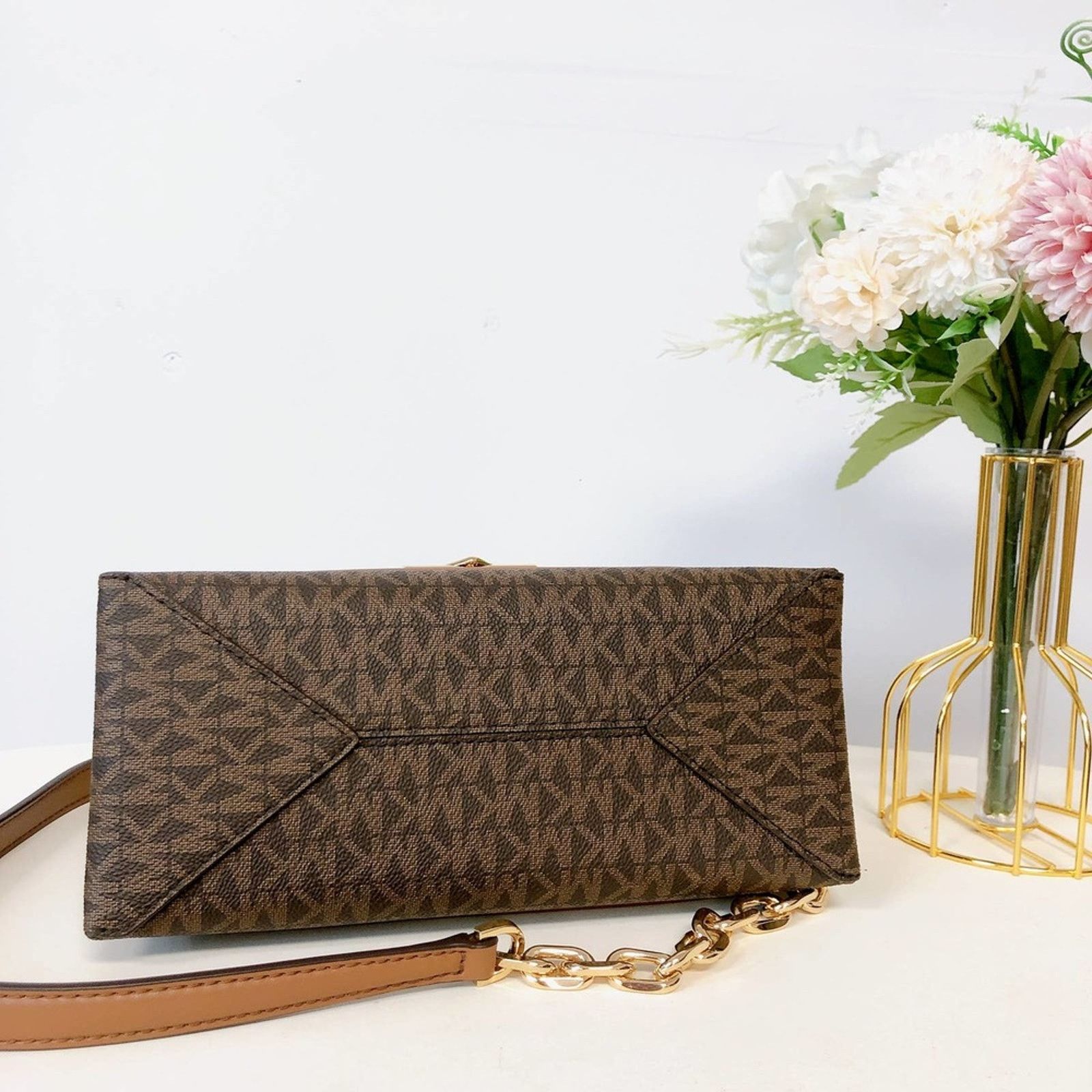 Michael Kors Michael Kors 35F2GOEF8B Cece M Logo Shoulder bag IN BROWN Size ONE SIZE - 5 Thumbnail