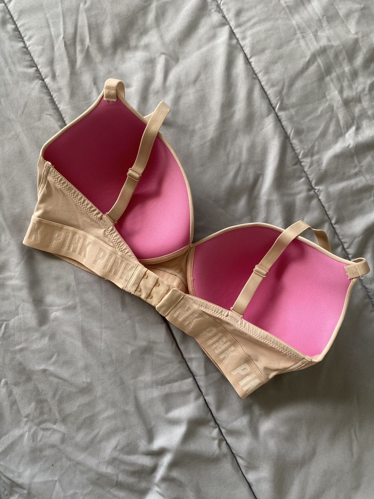 Victoria's Secret Victoria's Secret PINK Wear Lightly Lined Bra Nude 36DD Size ONE SIZE - 6 Thumbnail