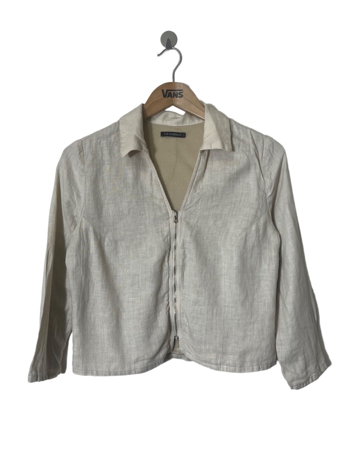 C.P. Company C.P. Company Light Crop Linen Blazer Size S / US 4 / IT 40 - 1 Thumbnail