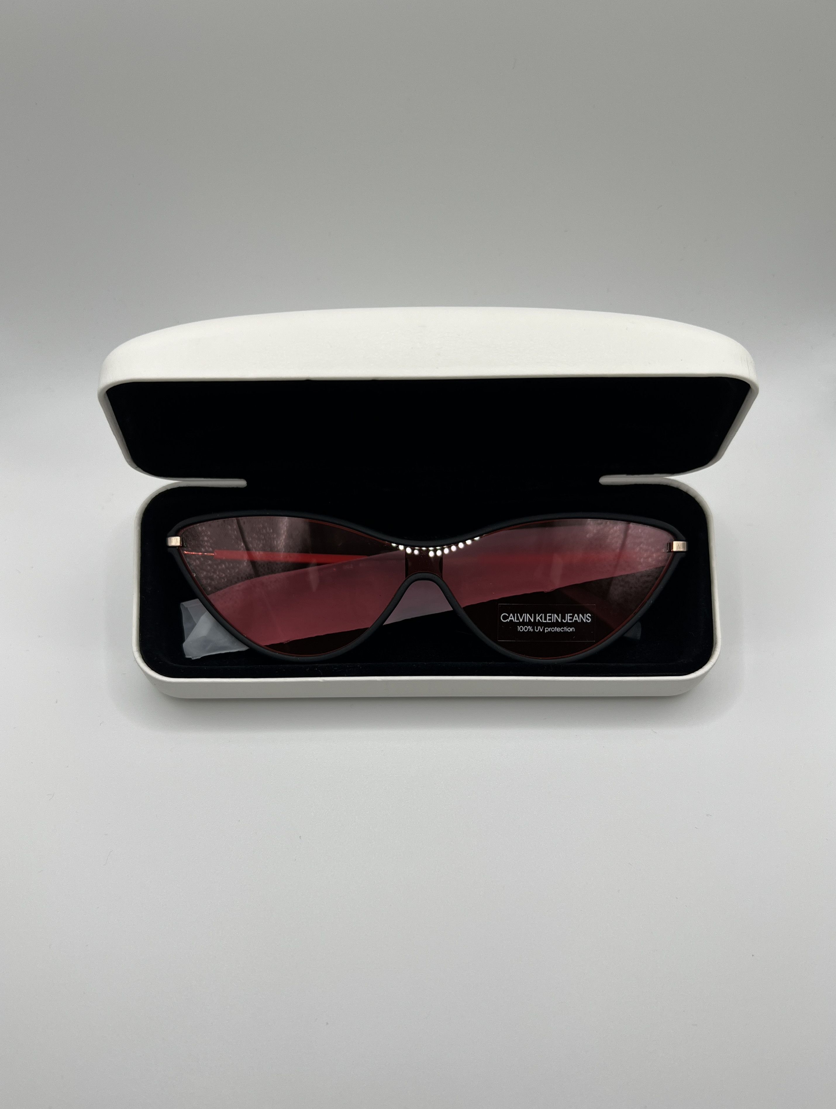 Calvin Klein Calvin Klein Jeans CKJ19702S Cat Eye Sunglasses Pink Lenses Size ONE SIZE - 14 Thumbnail