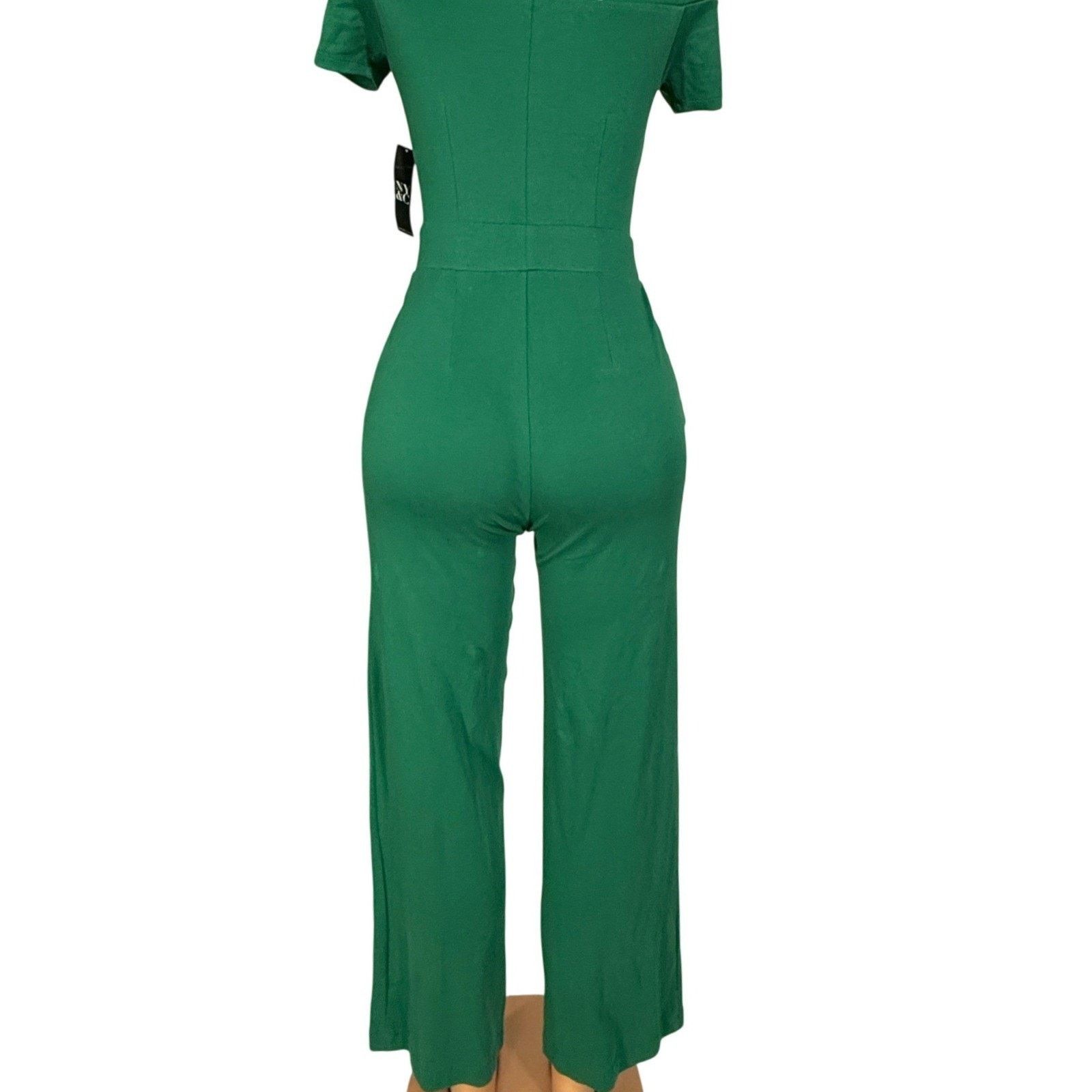 Other NY and Company Off The Shoulder Wide Leg Jumpsuit Petite XXS Size 24" / US 00 / IT 34 - 4 Thumbnail