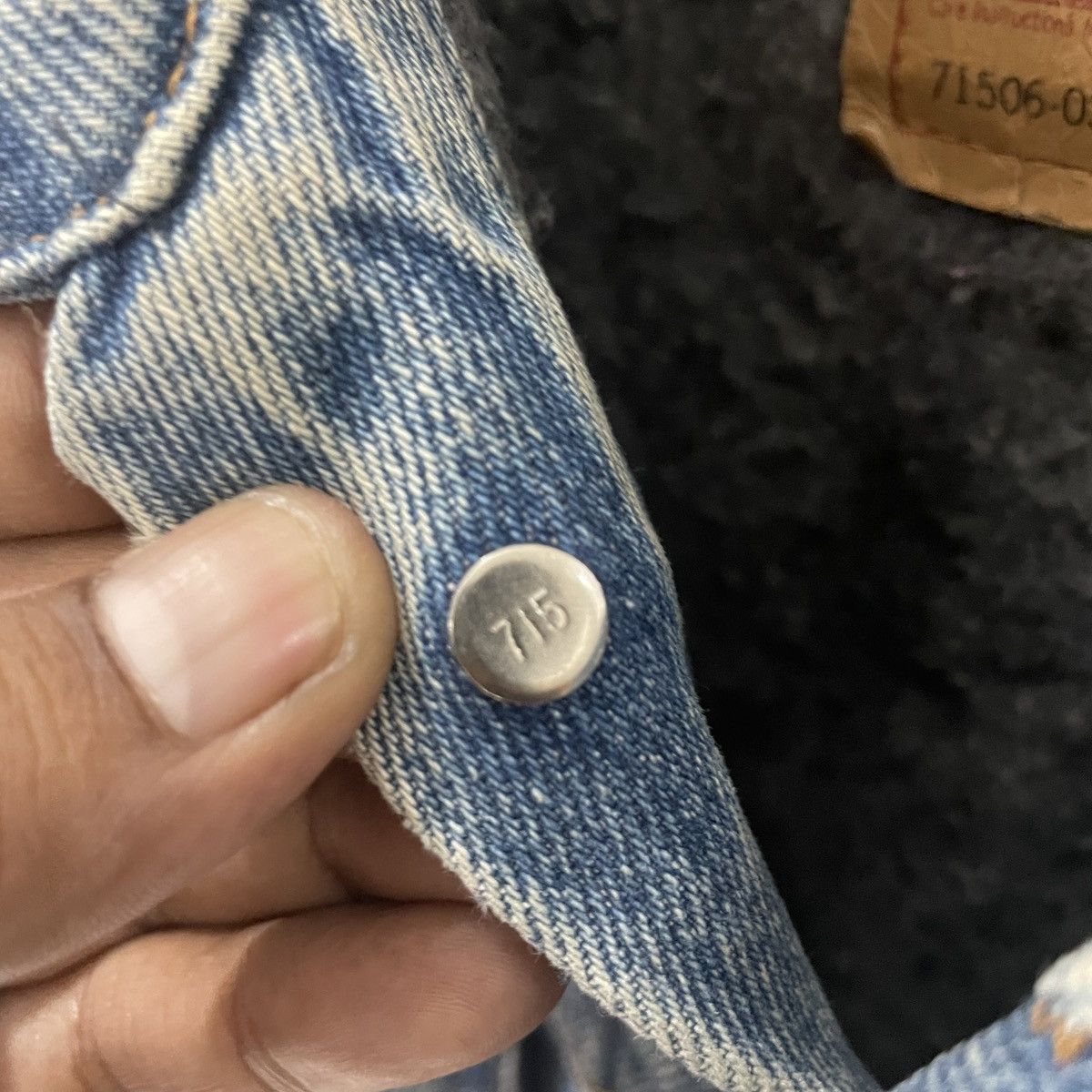 Levi's Vintage 80s Levis 71506-0316 Denim Jacket Size US XL / EU 56 / 4 - 7 Thumbnail