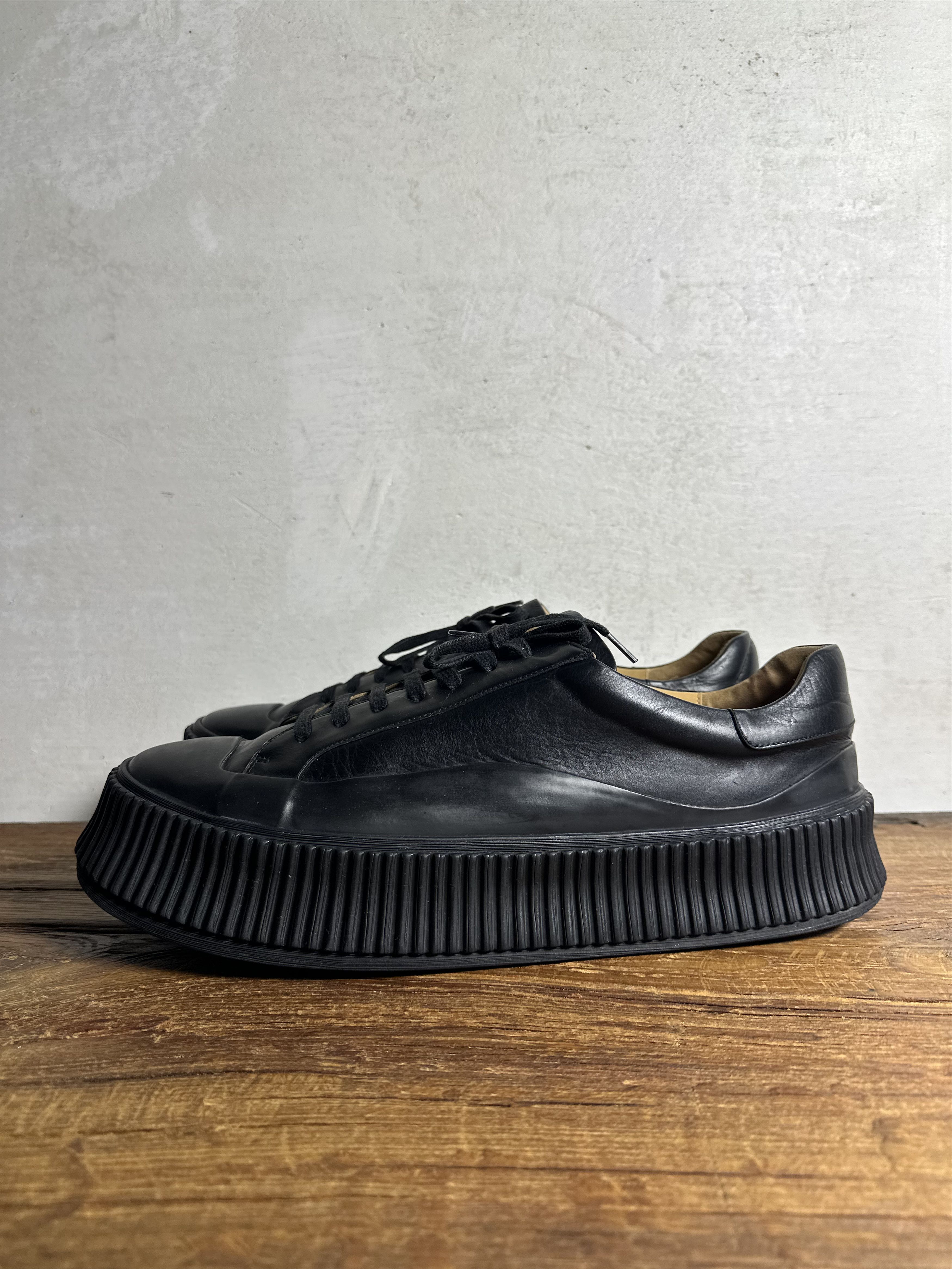 Jil Sander Jil Sander Vulcanized Low Top Leather Sneakers Size US 12 / EU 45 - 4 Thumbnail