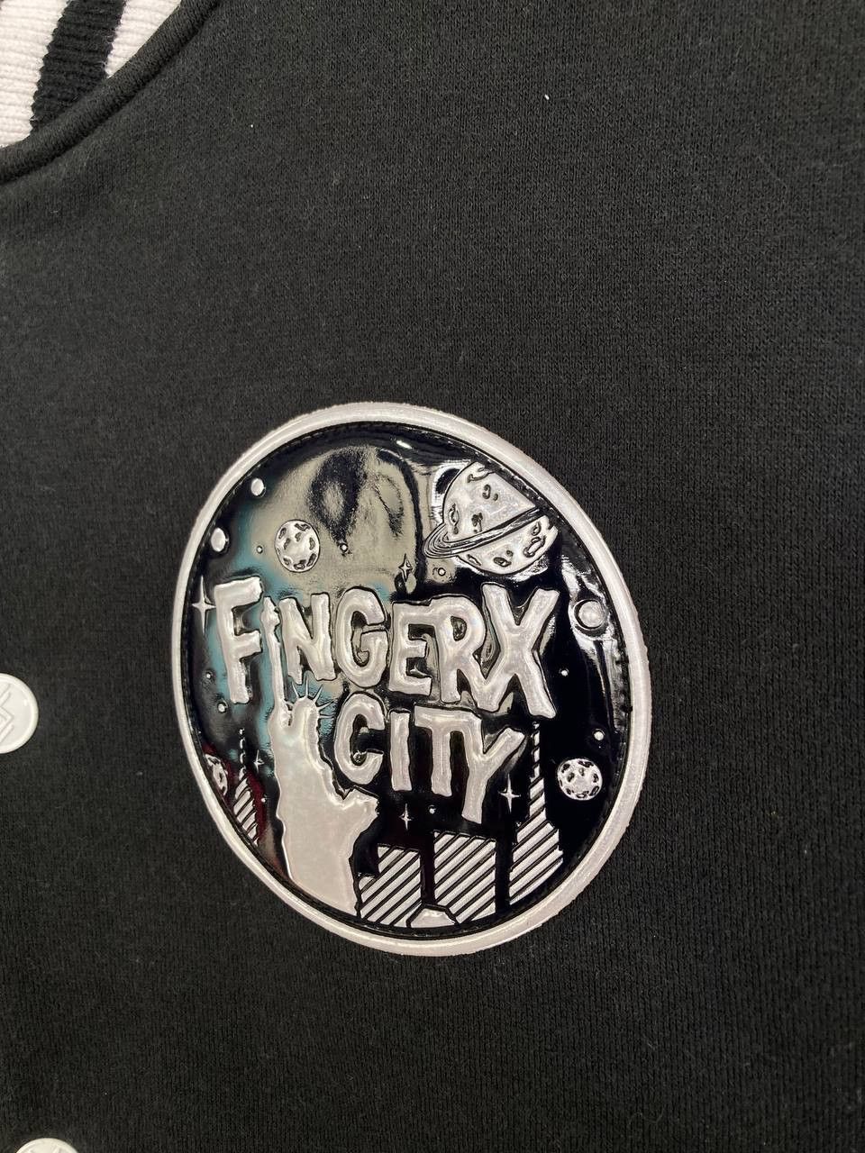 Fingercroxx Fingercroxx City Patched Sleeves Varsity Jacket Size US XS / EU 42 / 0 - 4 Thumbnail