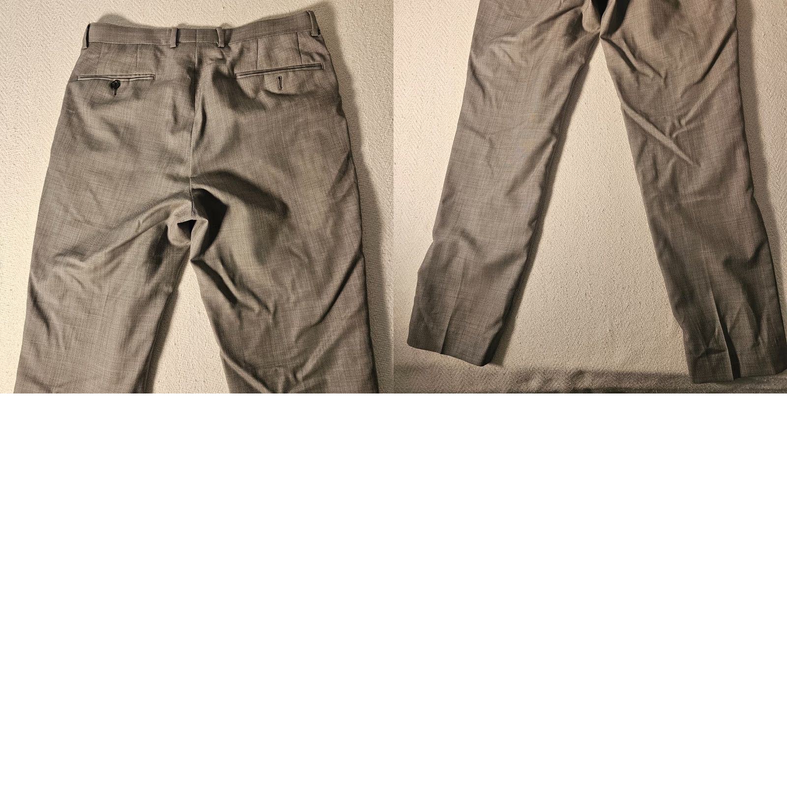 Vintage Ryan Seacrest Distinction Pants Adult 32 x 32 Gray Wool Blend Flat Front Dress Pants Mens Size US 32 / EU 48 - 8 Thumbnail