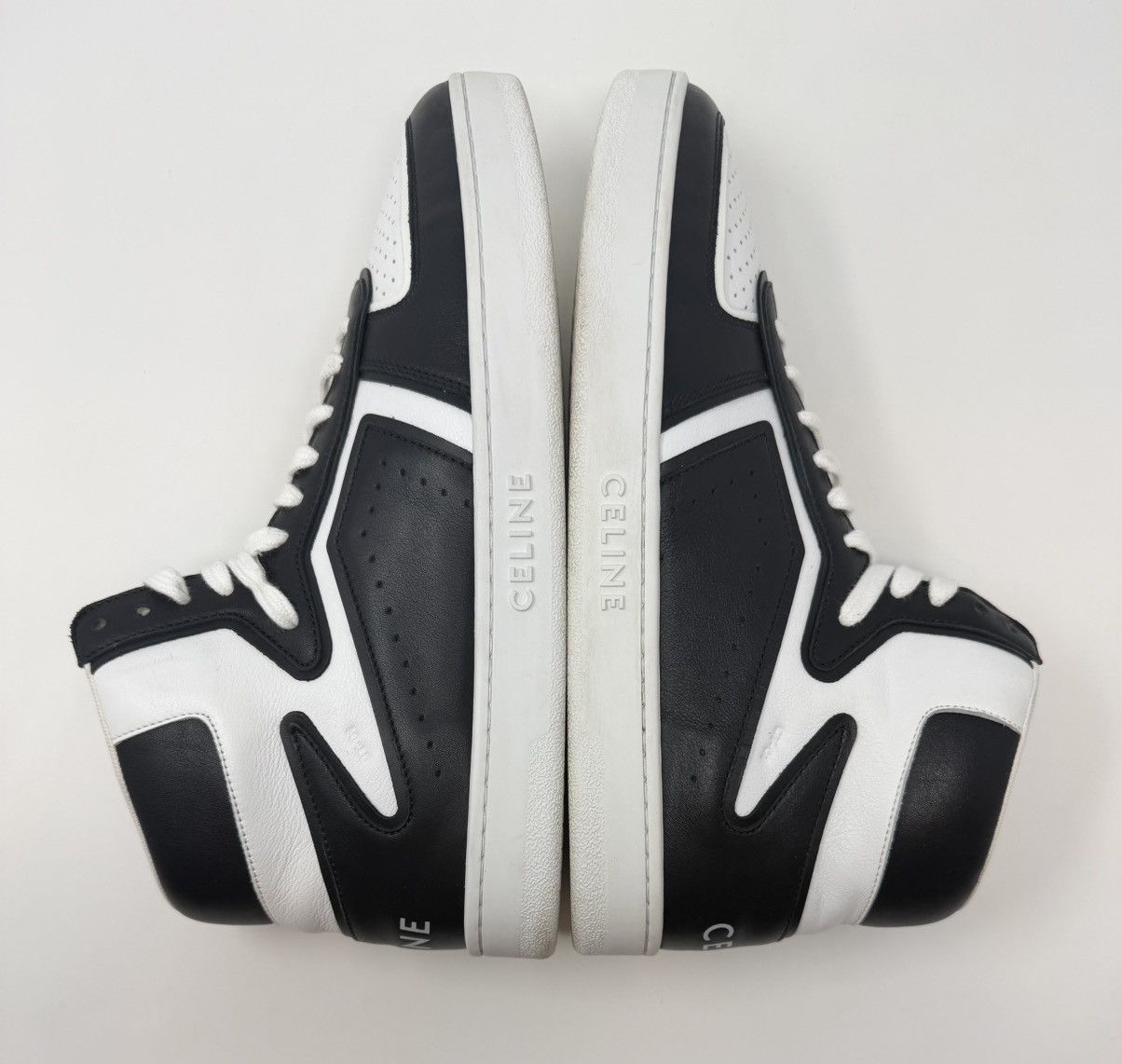 Celine Celine CT-01 Z Trainer High Top White/Black Size US 11 / EU 44 - 3 Thumbnail