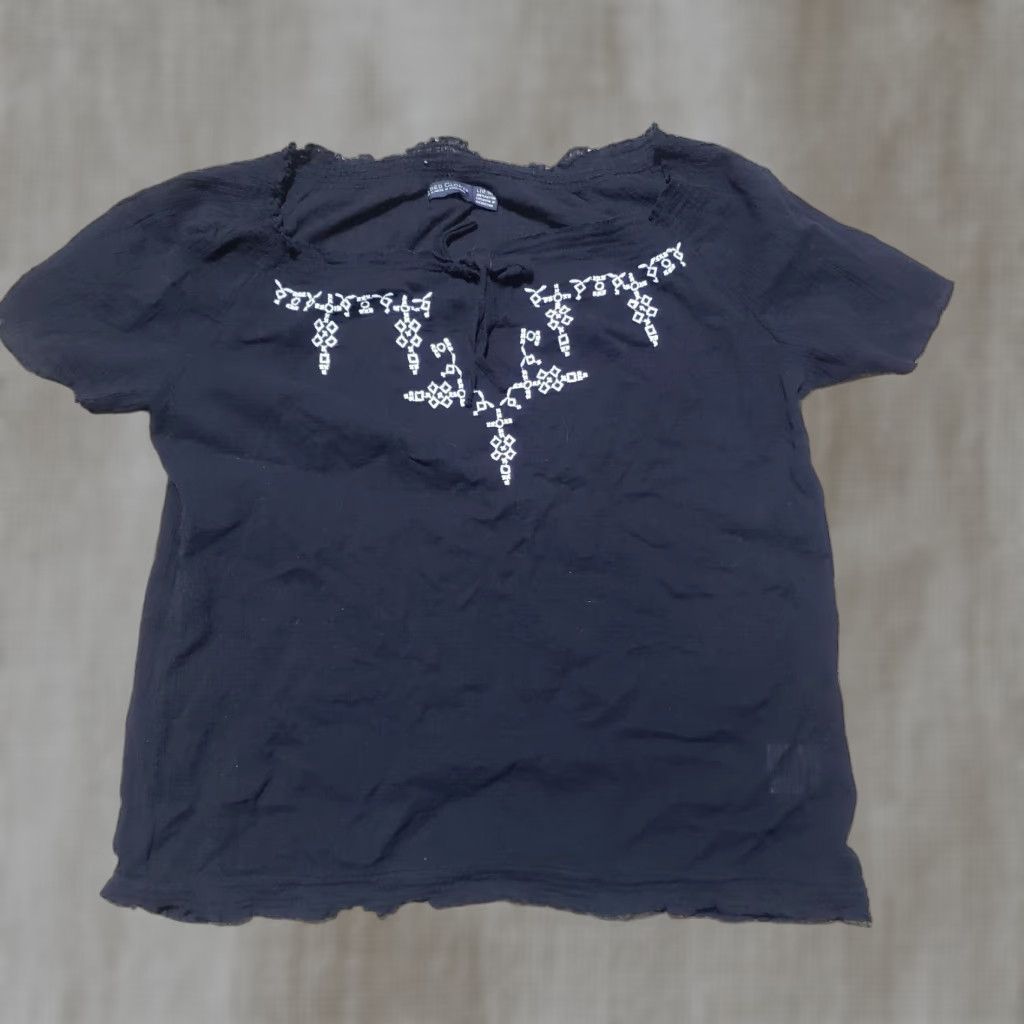 Faded Glory Faded Glory Shirt Black Lightweight Short Sleeve Large L Men’s Size Size L / US 10 / IT 46 - 1 Thumbnail