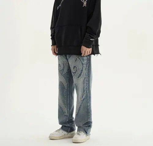 Japanese Brand Retro punk denim pants Size US 32 / EU 48 - 8 Thumbnail