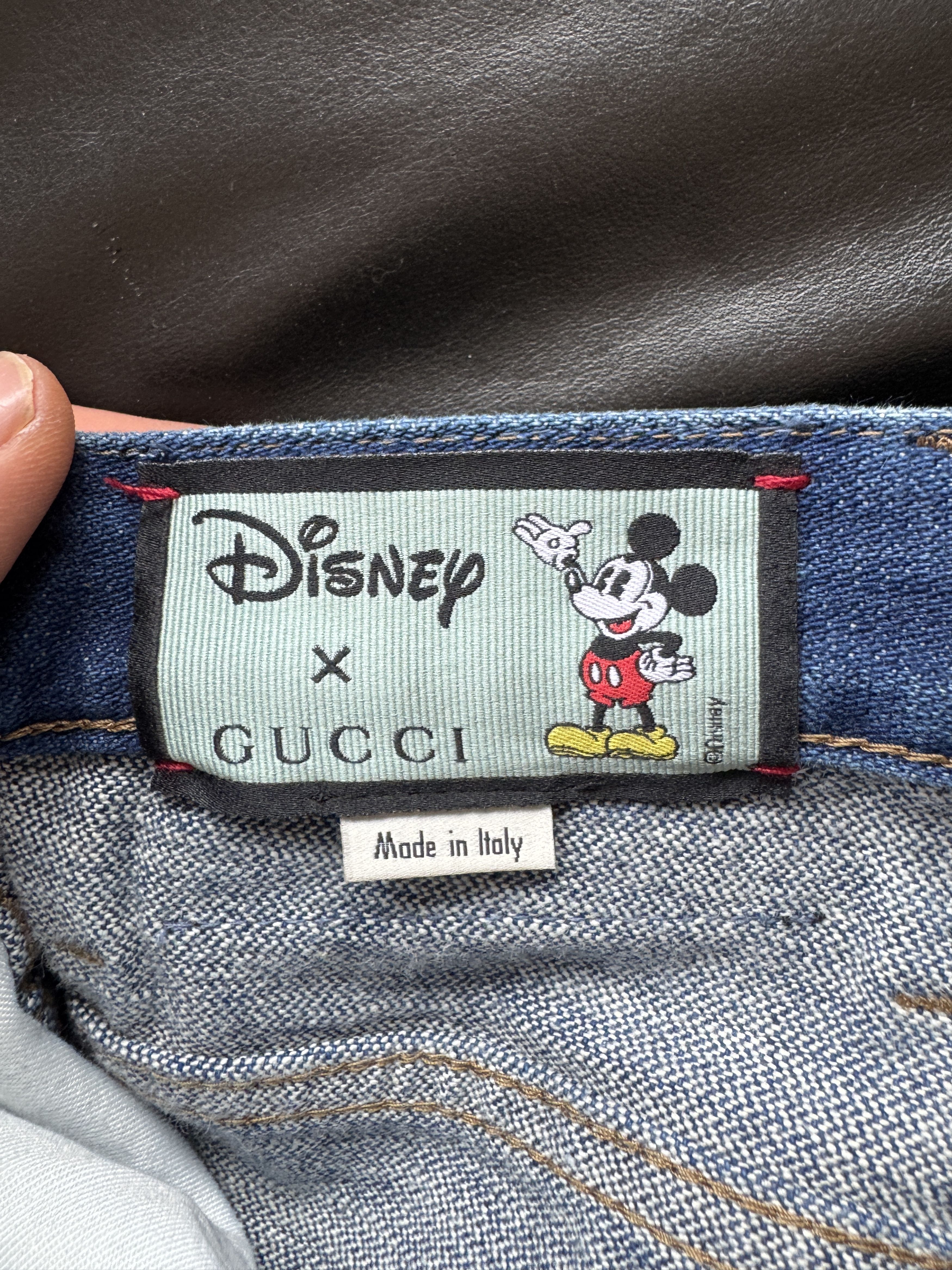 Gucci Mickey Embroidered Jeans Size US 30 / EU 46 - 22 Thumbnail