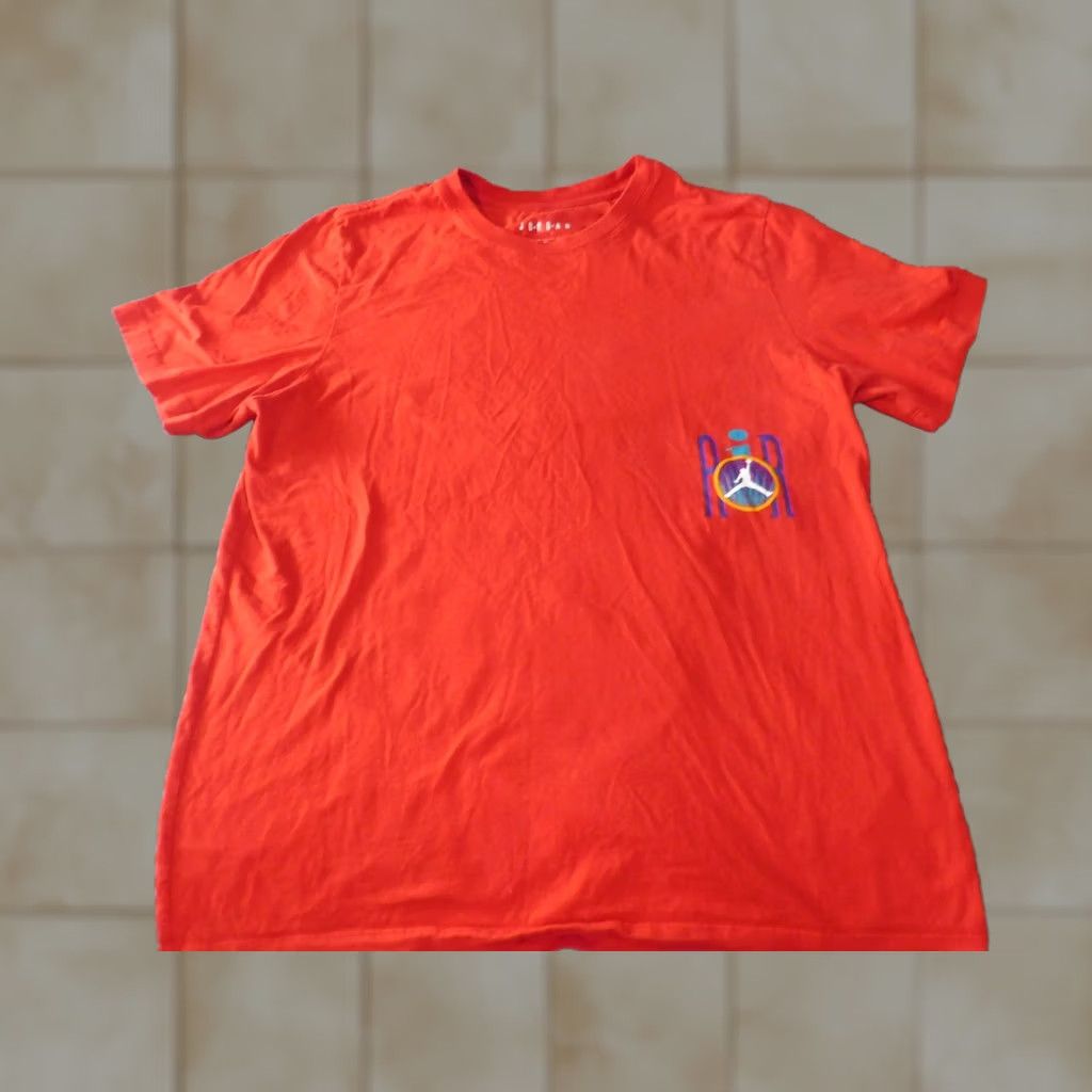 Jordan Brand Air Jordan Shirt Large Mens red Retro classic nike graphic casual nba Size US L / EU 52-54 / 3 - 1 Thumbnail