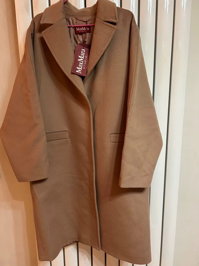 Max Mara Max Mara Red Label Wool Camel Coat Size XXL / US 16-18 / IT 52-54 - 1 Thumbnail