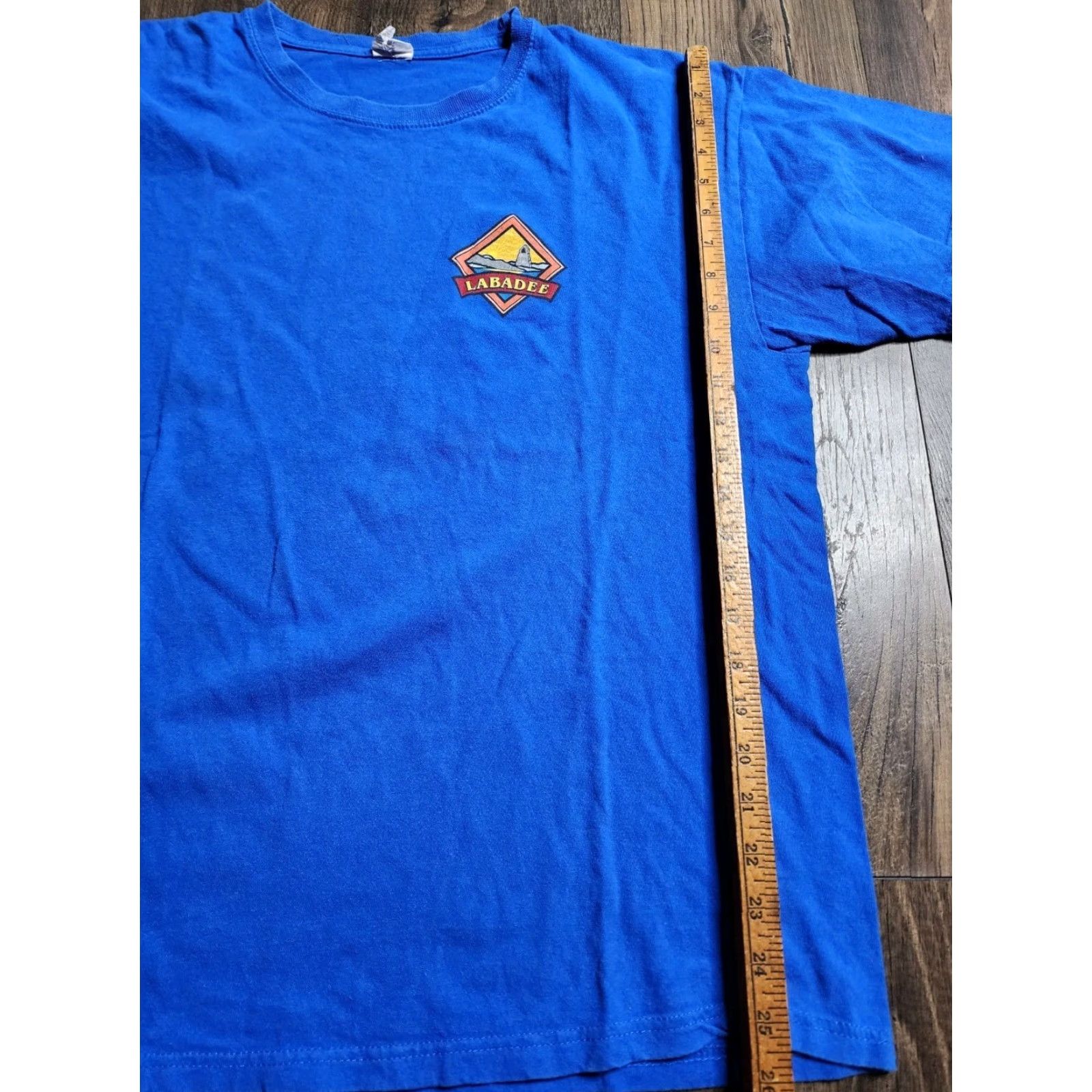 Vintage VINTAGE Graphic Print T-Shirt Mens XL Blue Double-Sided Haiti Labadee Beach Roller Coaster 90s Size US XL / EU 56 / 4 - 3 Thumbnail
