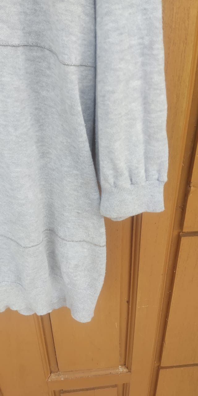 Brunello Cucinelli Brunello cucinelli grey medium stripe tops Size M / US 6-8 / IT 42-44 - 4 Thumbnail