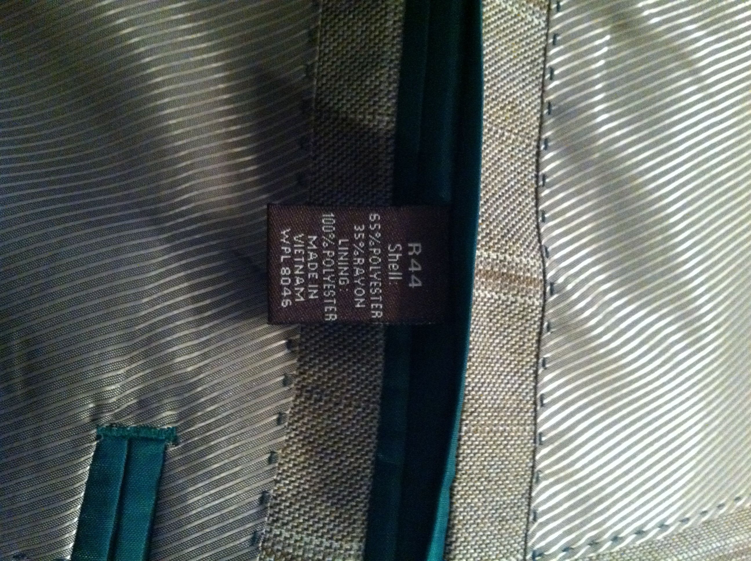Tasso Elba TASSO ELBA MENS NEW 65%POLYESTER 35%RAYON SPORT JACKET 44R Size 44R - 8 Thumbnail
