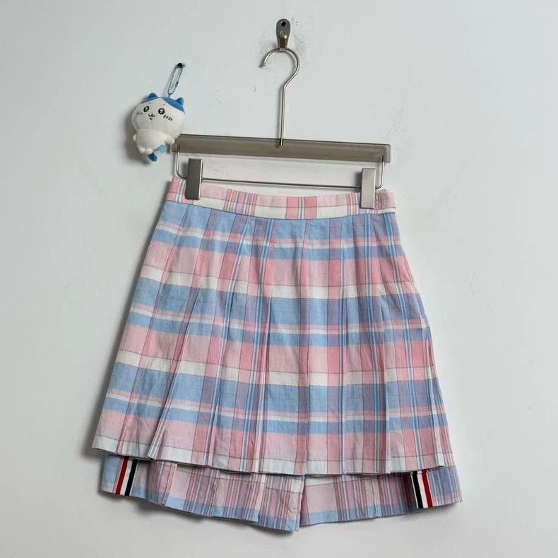 Thom Browne Thom Browne Colorful checkered pleated skirt Size 25" / US 0 / IT 36 - 1 Thumbnail