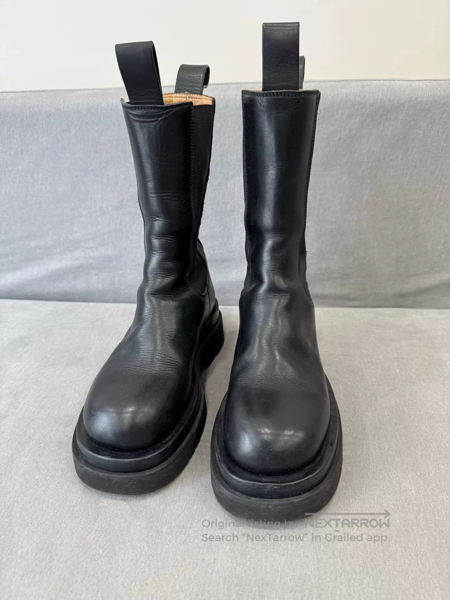 Bottega Veneta Bottega Veneta Black Platform Chelsea Boots. Size US 4 / IT 34 - 3 Thumbnail