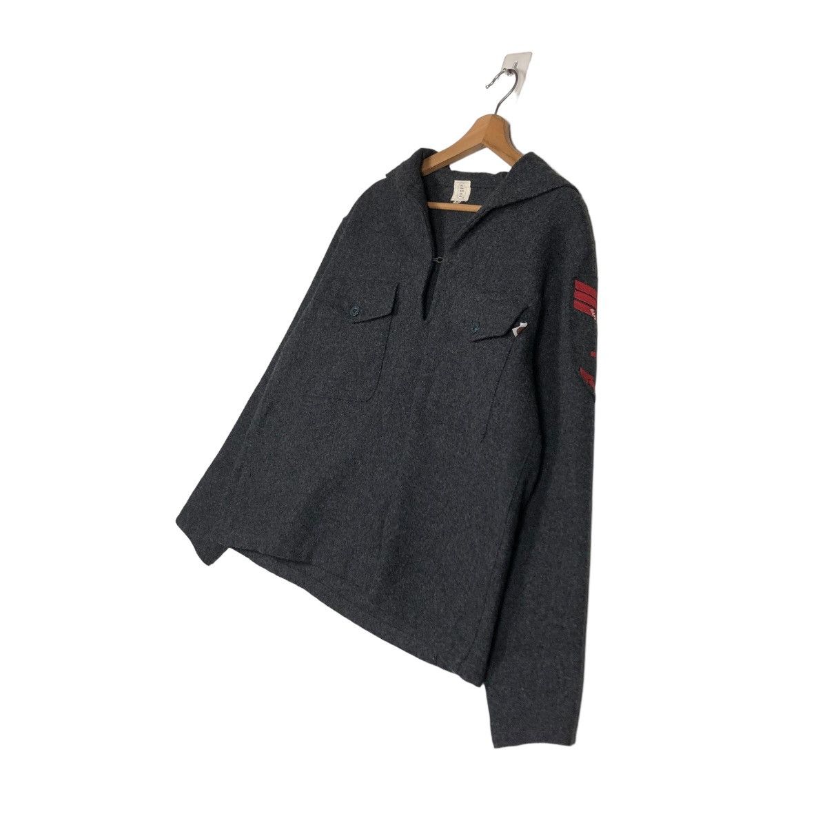 Bape 🔥VINTAGE BAPE NAVY ( NAVAL ACTION TEAM ) JACKET WOOL Size US M / EU 48-50 / 2 - 4 Thumbnail