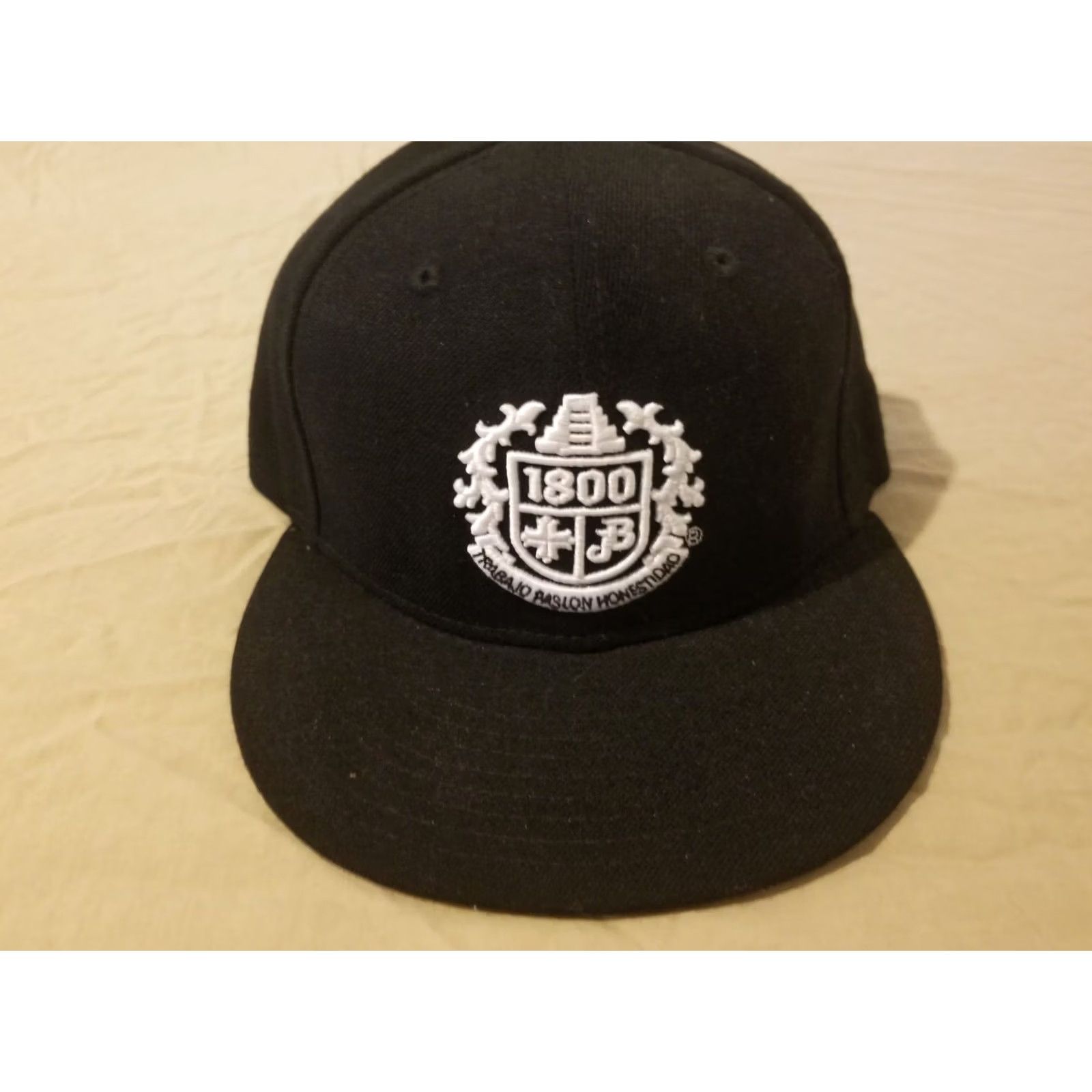 Vintage Mens 1800 Adjustable Black Snapback Hat Size ONE SIZE - 2 Thumbnail
