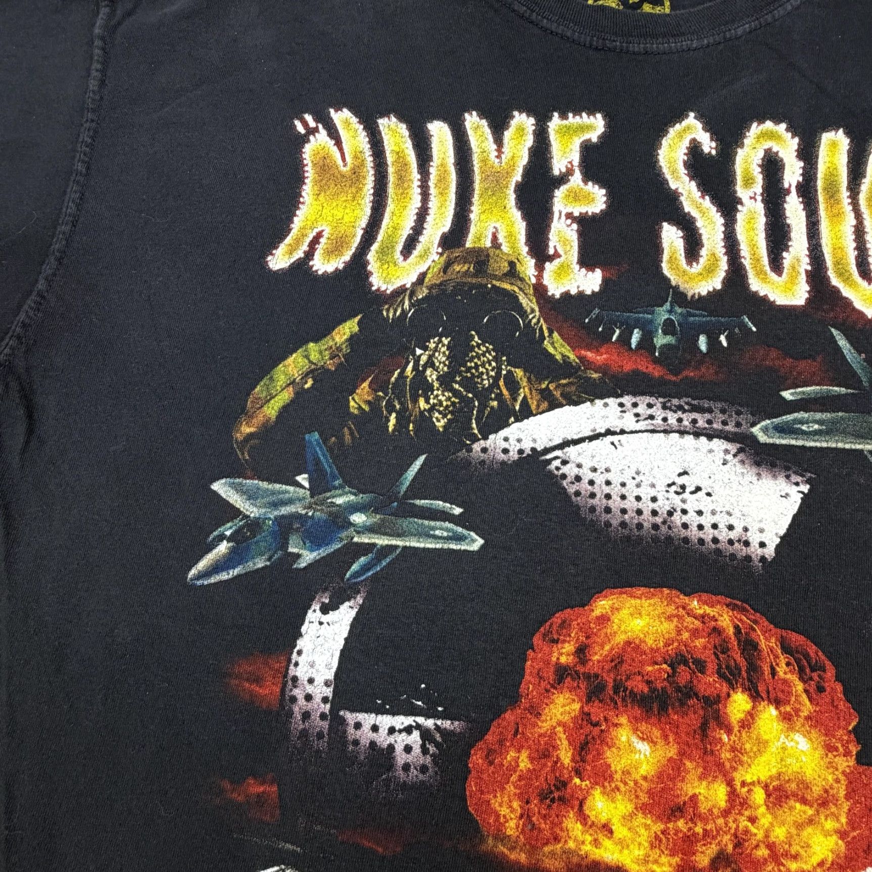 Vintage Nuke Squad Shirt Mens Large Black Turn Me Up Never Down Volume 2 Tee Graphic USA Size US L / EU 52-54 / 3 - 5 Thumbnail