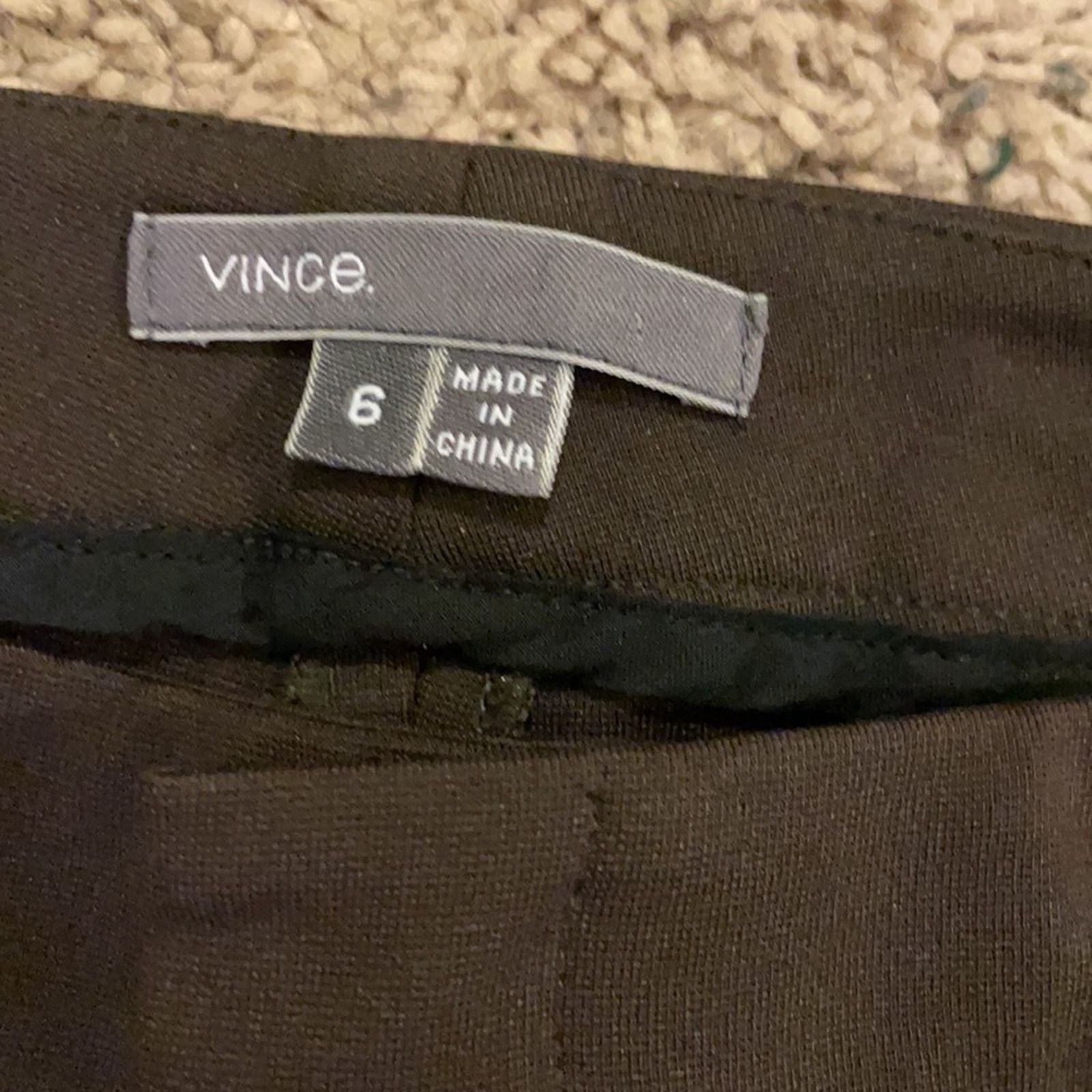 Vince Vince black high rise stretch pants ankle zip 6 Size 27" / US 4 / IT 40 - 3 Thumbnail