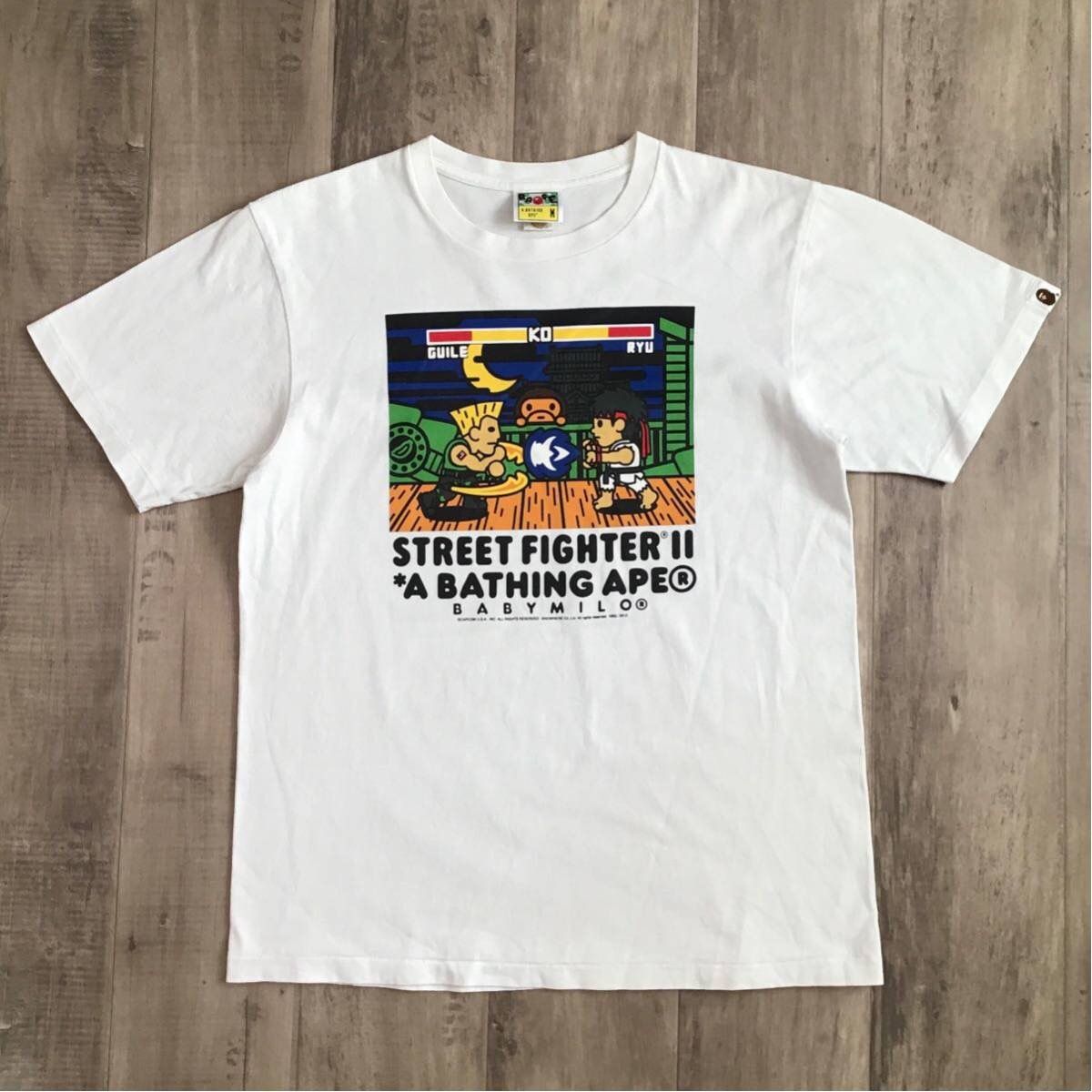 Pre-owned Bape × Capcom Street Fighter 2 Milo T-shirt A Bathing Ape In White