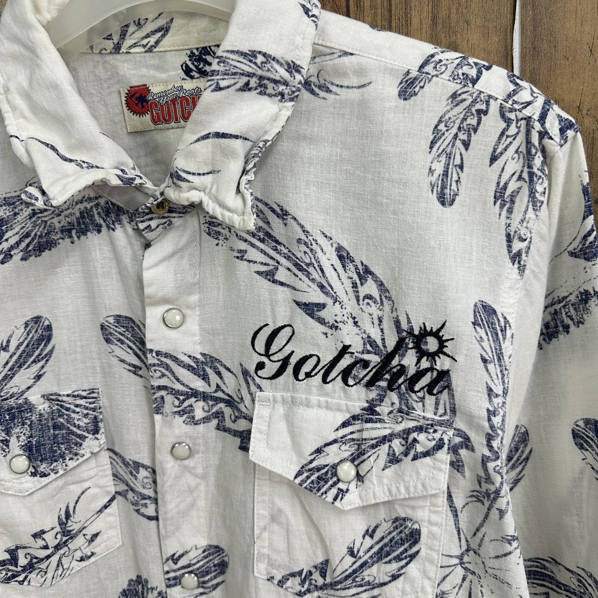 Gotcha Gotcha Surf Full Print 3Q button Shirt A799 Size US M / EU 48-50 / 2 - 2 Thumbnail