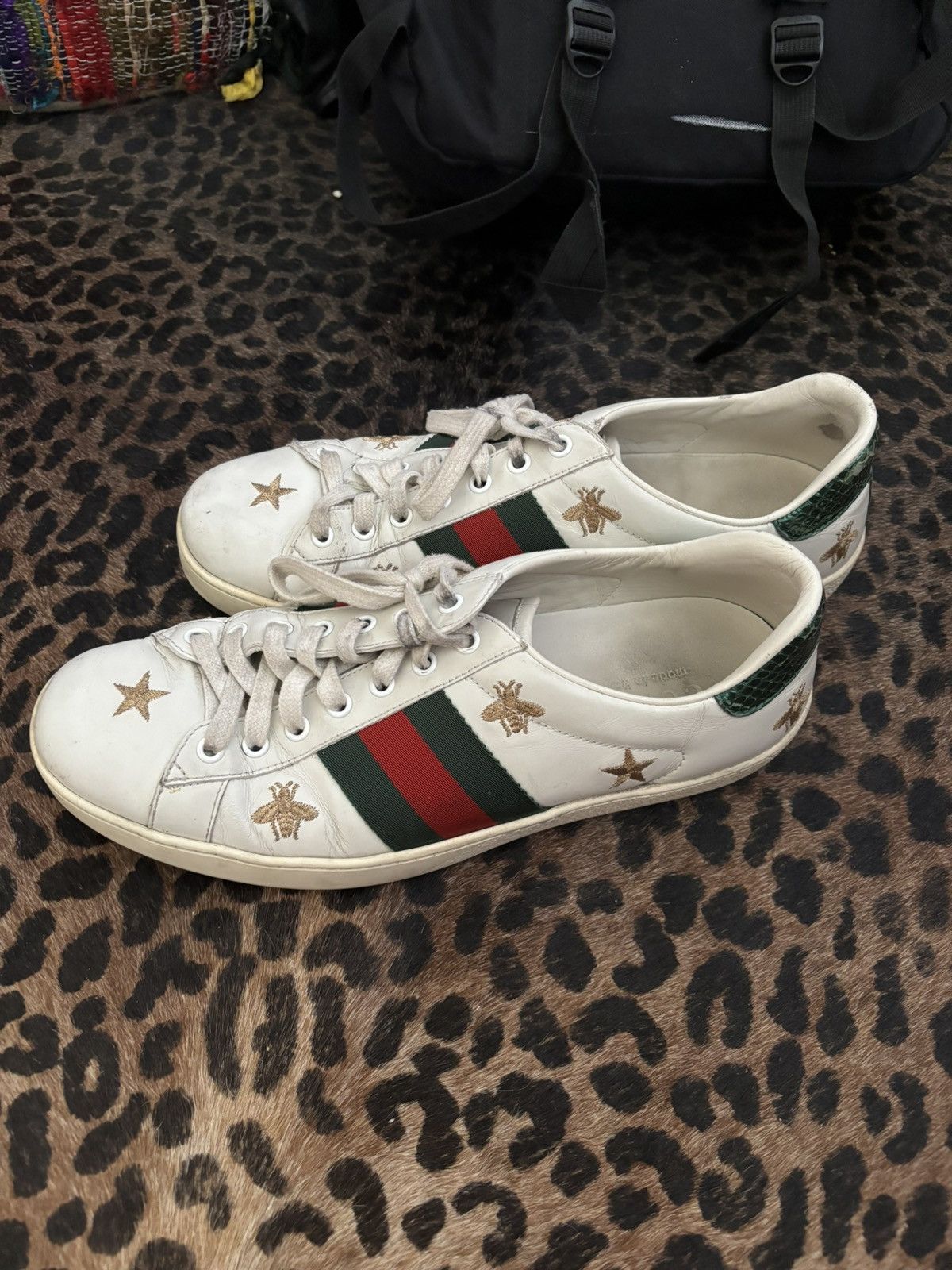 Gucci Gucci star and bees sneakers Size US 9 / EU 42 - 1 Thumbnail