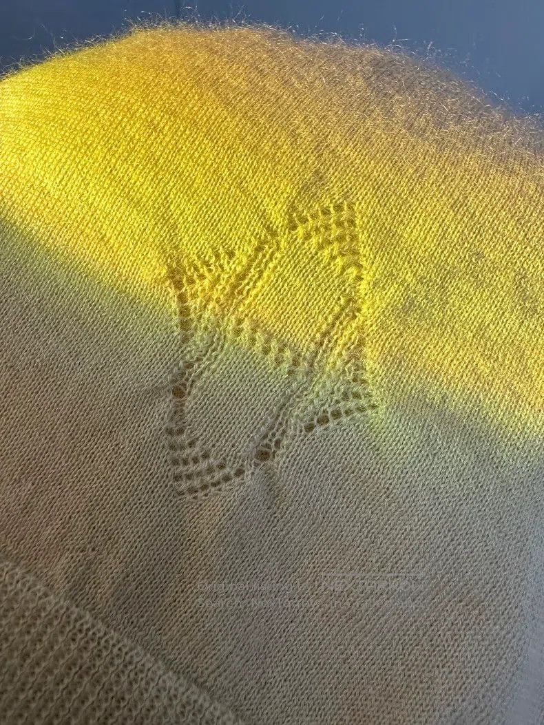 Hermes Hermes Round neck H openwork embroidery cashmere knit card Size M / US 6-8 / IT 42-44 - 6 Thumbnail