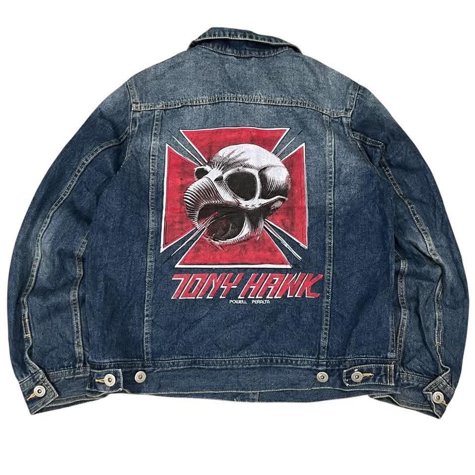 Tony Hawk Denim Jacket By Gu x Tony Hawk Powell Peralta Skatewear Size US M / EU 48-50 / 2 - 1 Thumbnail