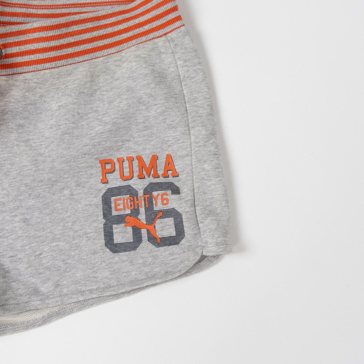 Puma Puma Womens Gray Lounge Sweat Shorts Casual Athletic Logo Size 34" / US 12 / IT 48 - 4 Thumbnail
