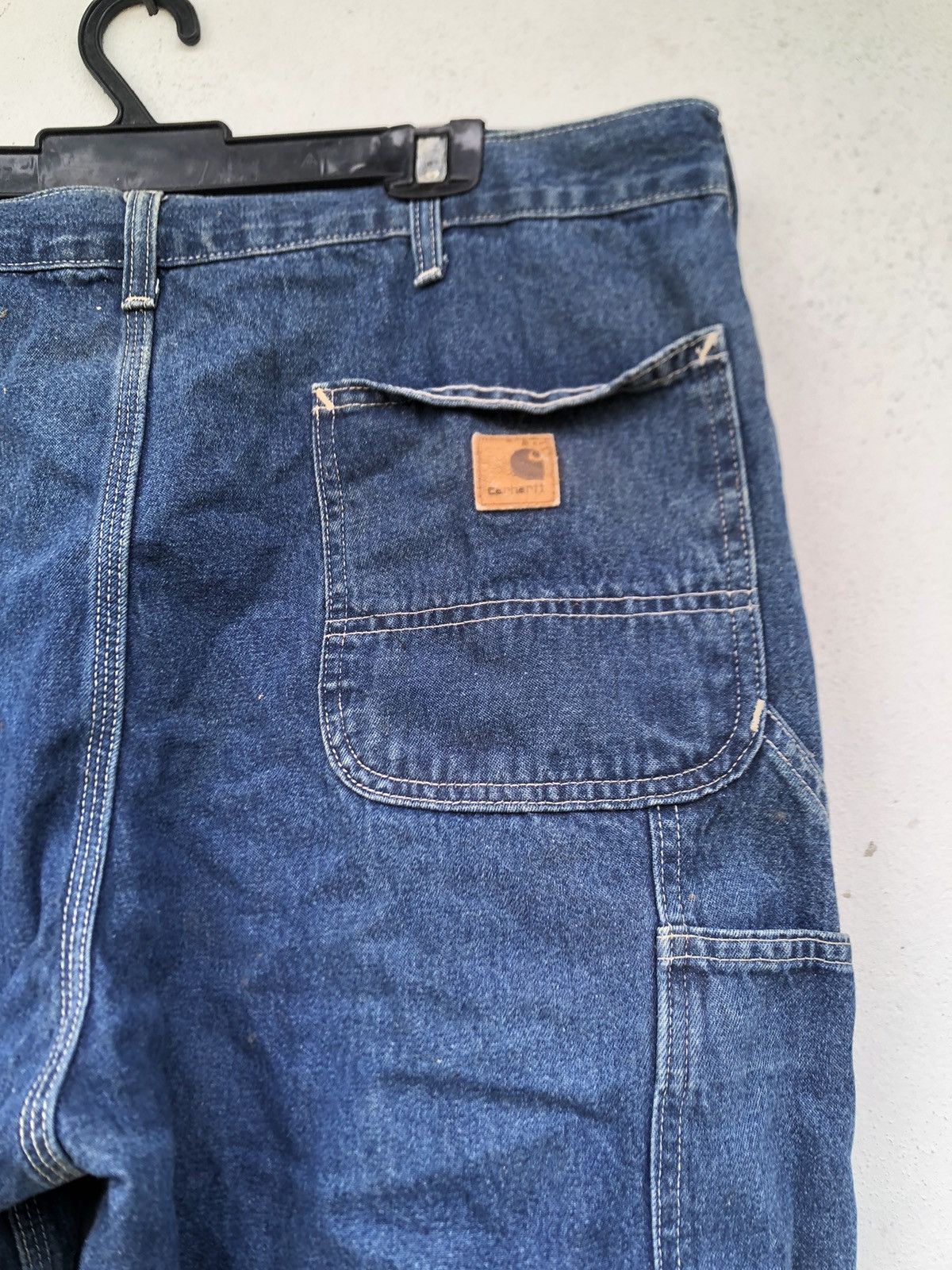 Carhartt × Vintage 🔥Vintage Carhartt Denim Double Knee Work Pants Size US 38 / EU 54 - 4 Thumbnail