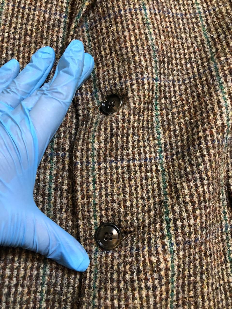Harris Tweed Kingdum Meakers Piccadilly Harris Tweed Blazer Vintage 1960s Size US L / EU 52-54 / 3 - 8 Thumbnail
