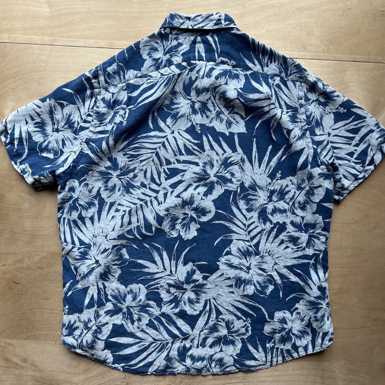 Polo Ralph Lauren Polo Ralph Lauren Linen Shirt XL Blue Hawaiian Floral Summer Size US XL / EU 56 / 4 - 6 Thumbnail